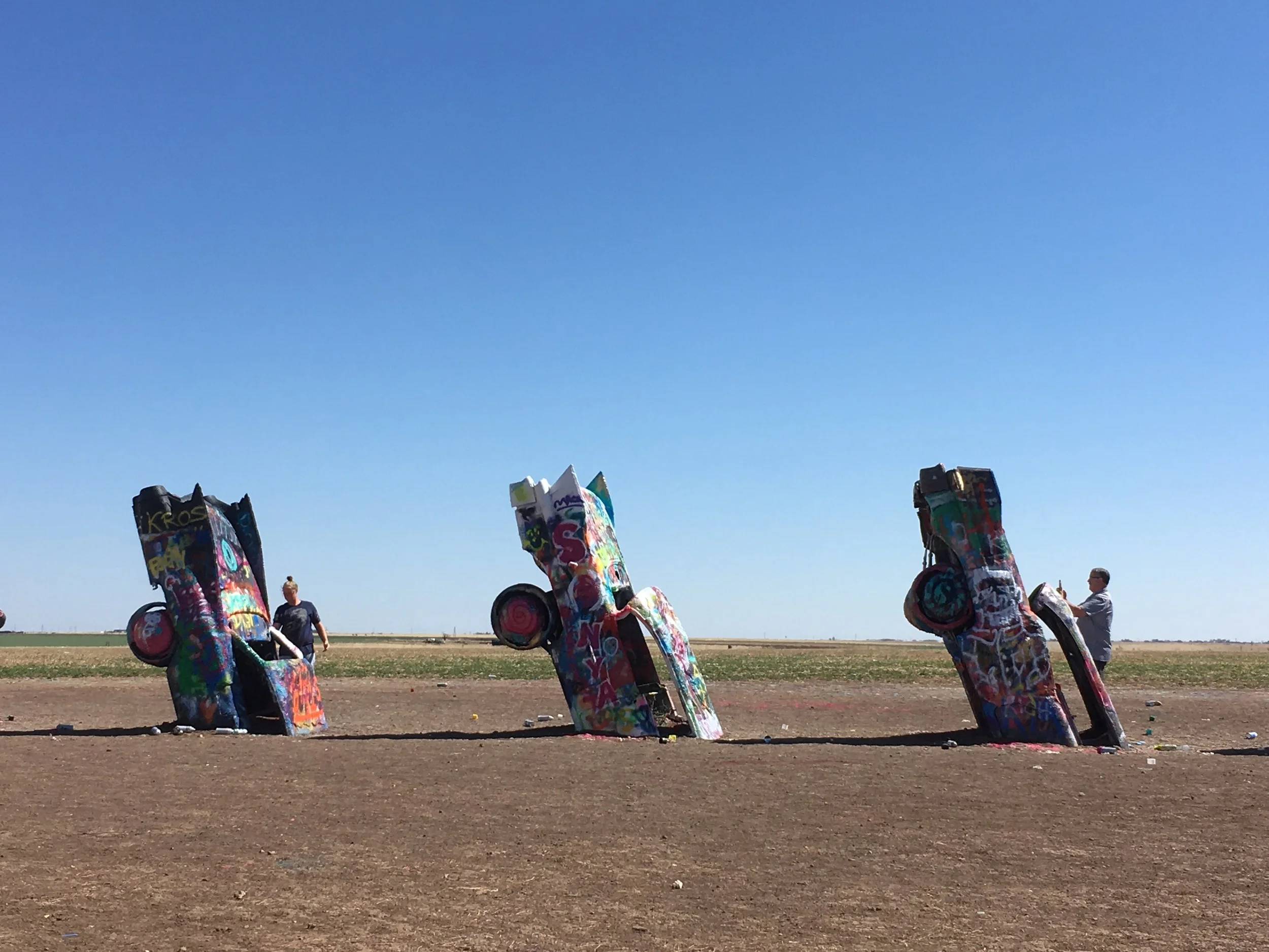 DOWN AT THE CADILLAC RANCH