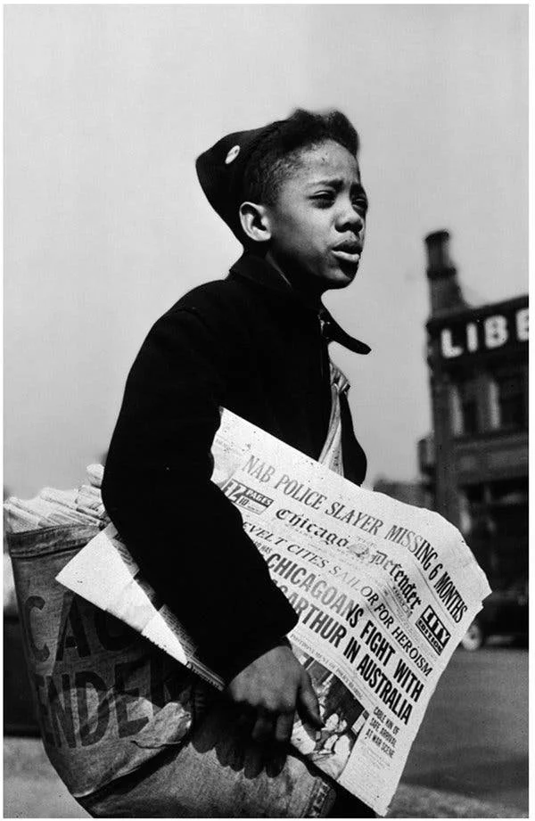 THE NEWS IN WHITE AND BLACK