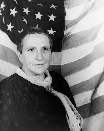 GERTRUDE CONQUERS AMERICA