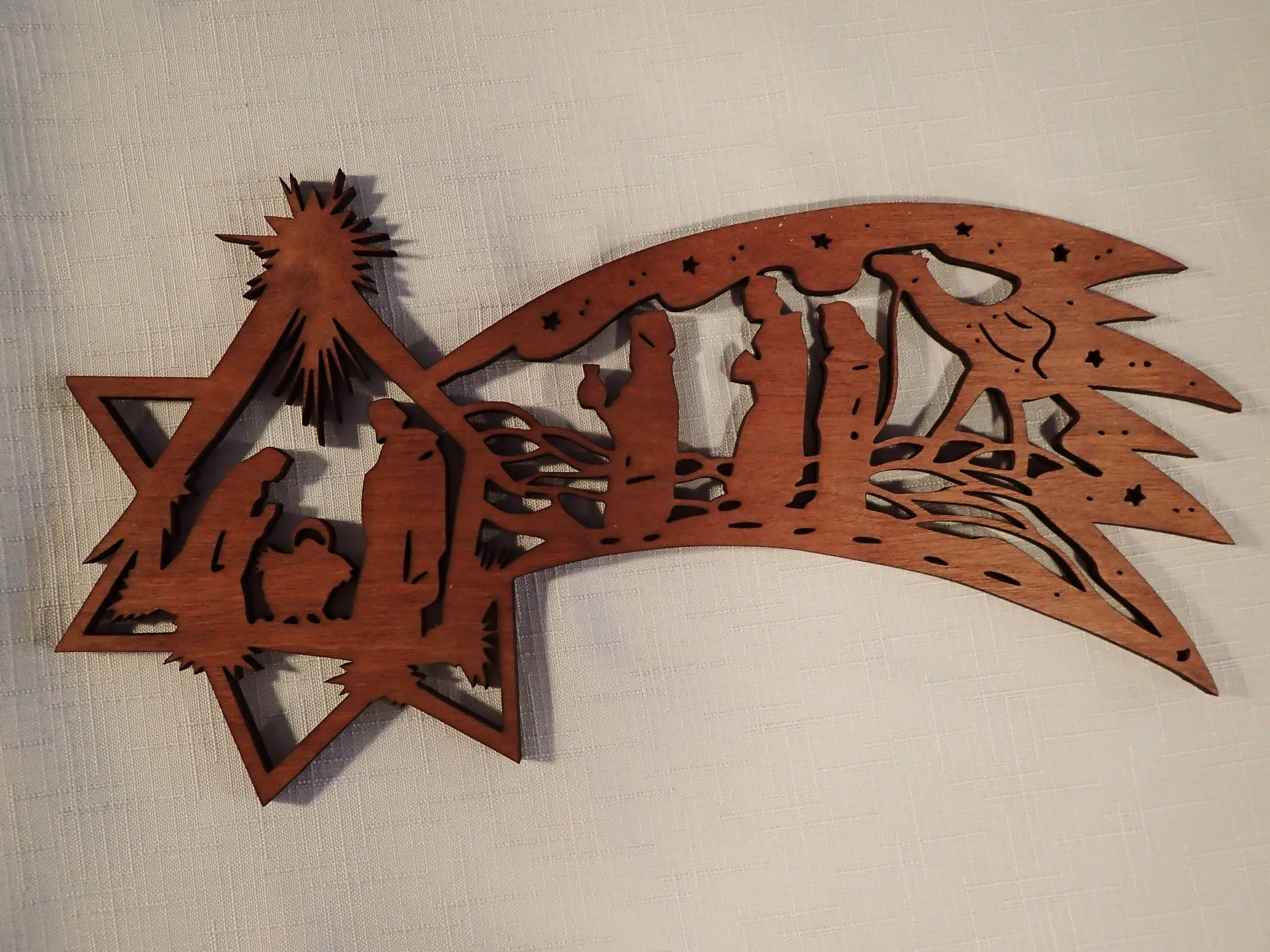 Nativity Scene Star Decoration