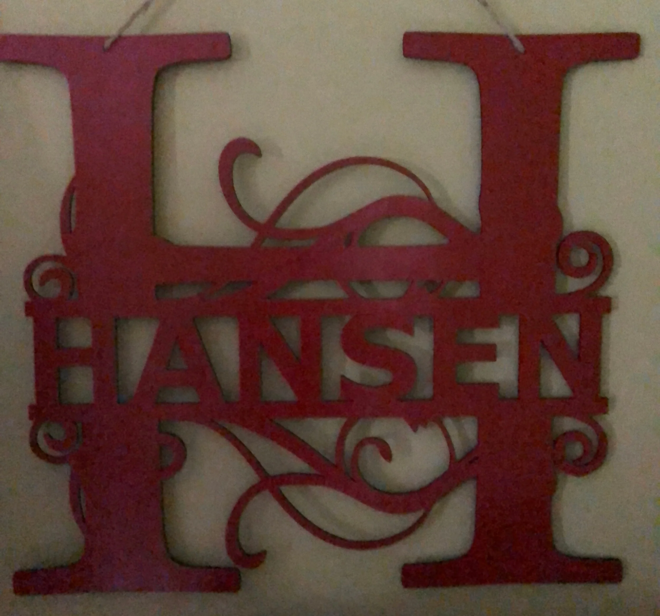 Initial and Last Name