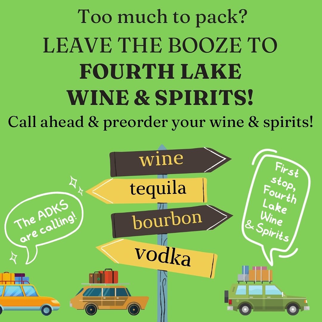 Leave the booze to us! Not sure if we carry your favorites? Give us a ring or shoot us an email. We are also happy to do special orders when/if possible. We work with over 30 distributors so chances are we can get it! Can&rsquo;t wait to see everyone