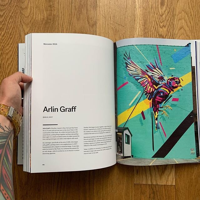 Arrived home after a month of traveling to find this beauty waiting for me. It's an honor to be featured in &ldquo;POW!WOW! WORLDWIDE! - Volume One&rdquo; with my mural from POW! WOW! Worcester in 2016

Congrats to the @powwowworldwide family on 10 y