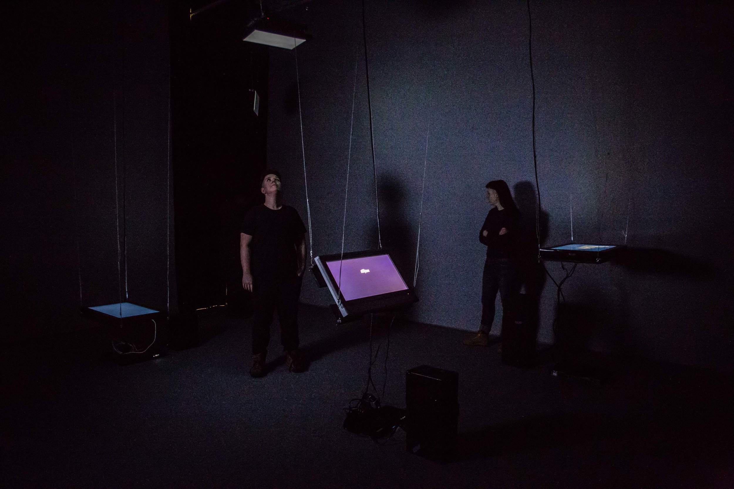 Installation shot of 'taal-eh' at Tromsø Kunstforening 2015
