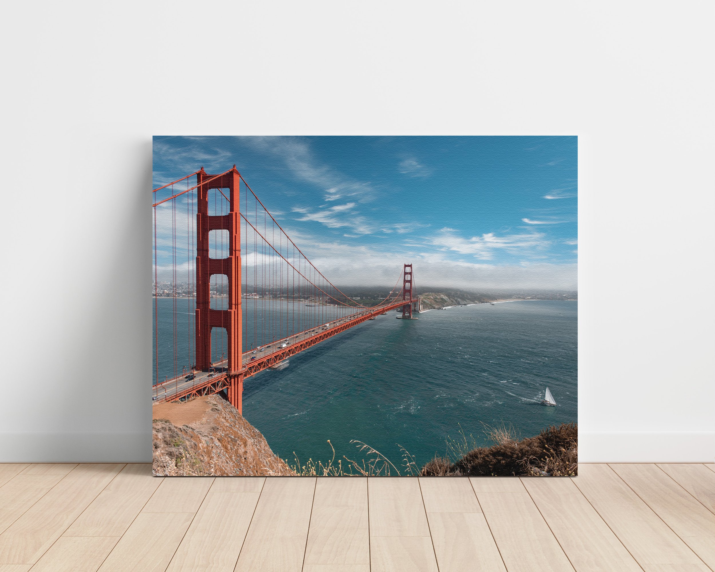 Across the Golden Gate Bridge Print