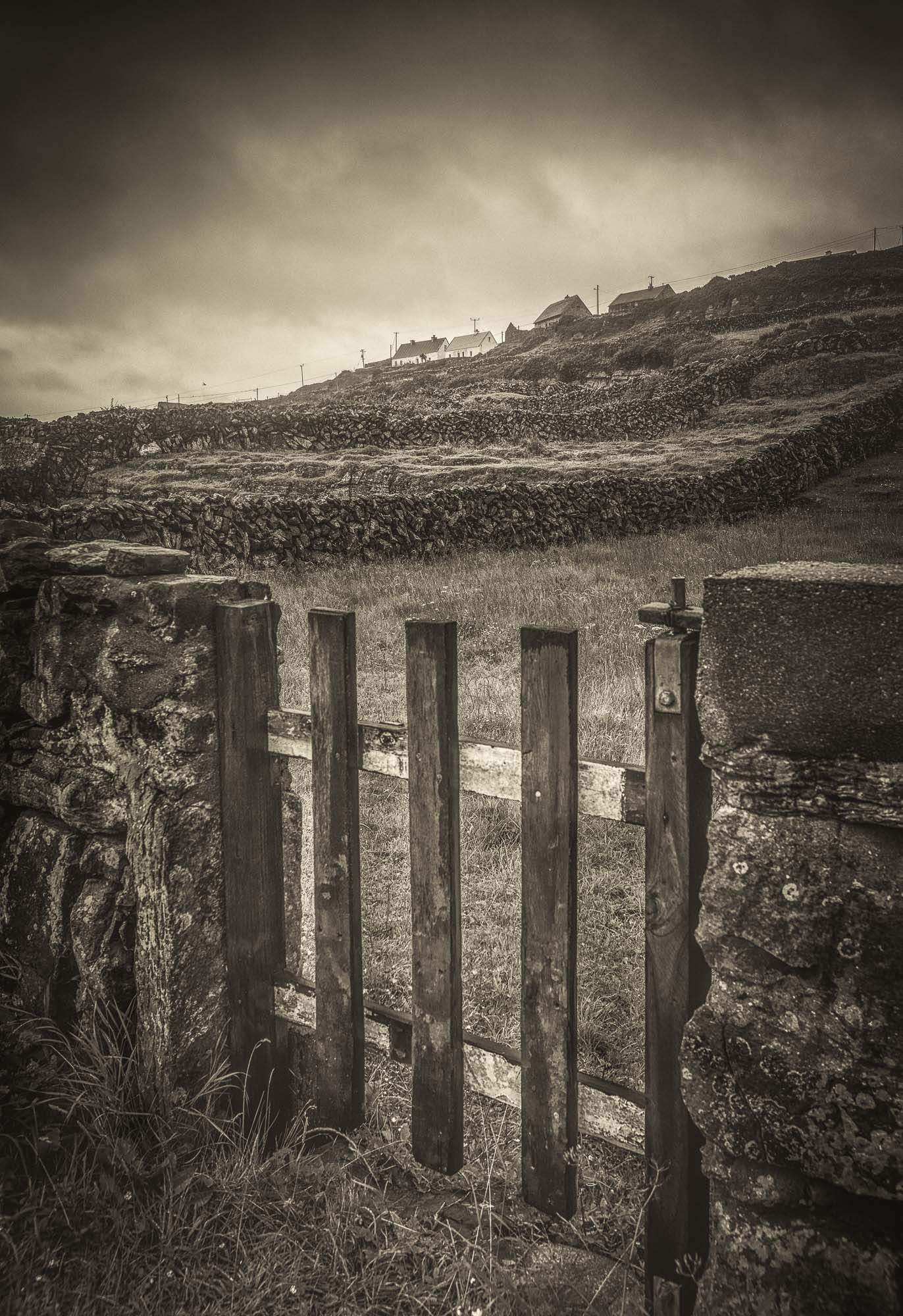 Wooden gate with crofts