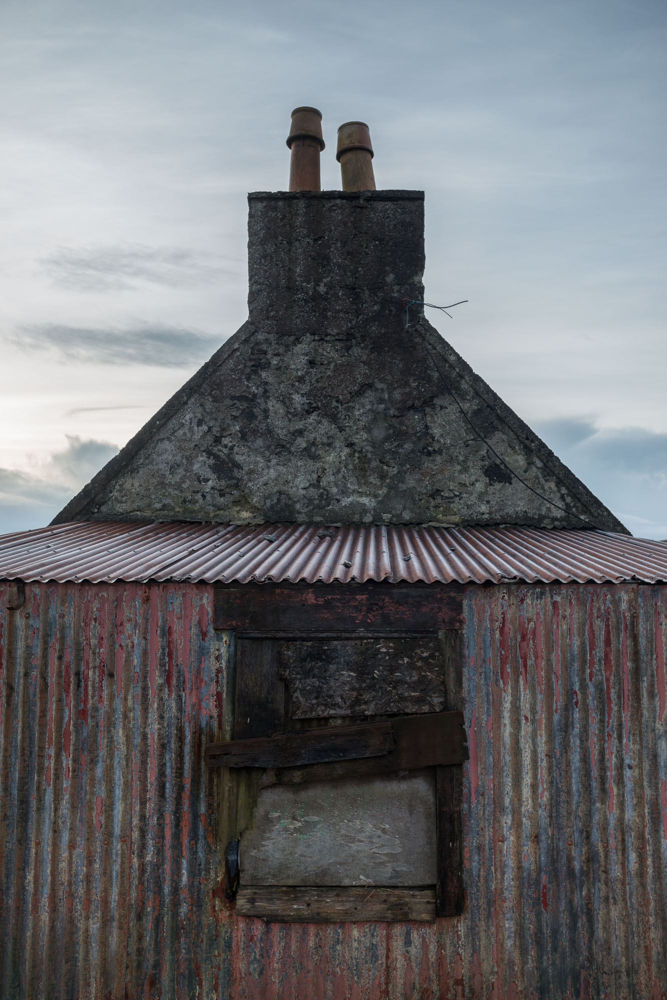 Leurbost croft gable end
