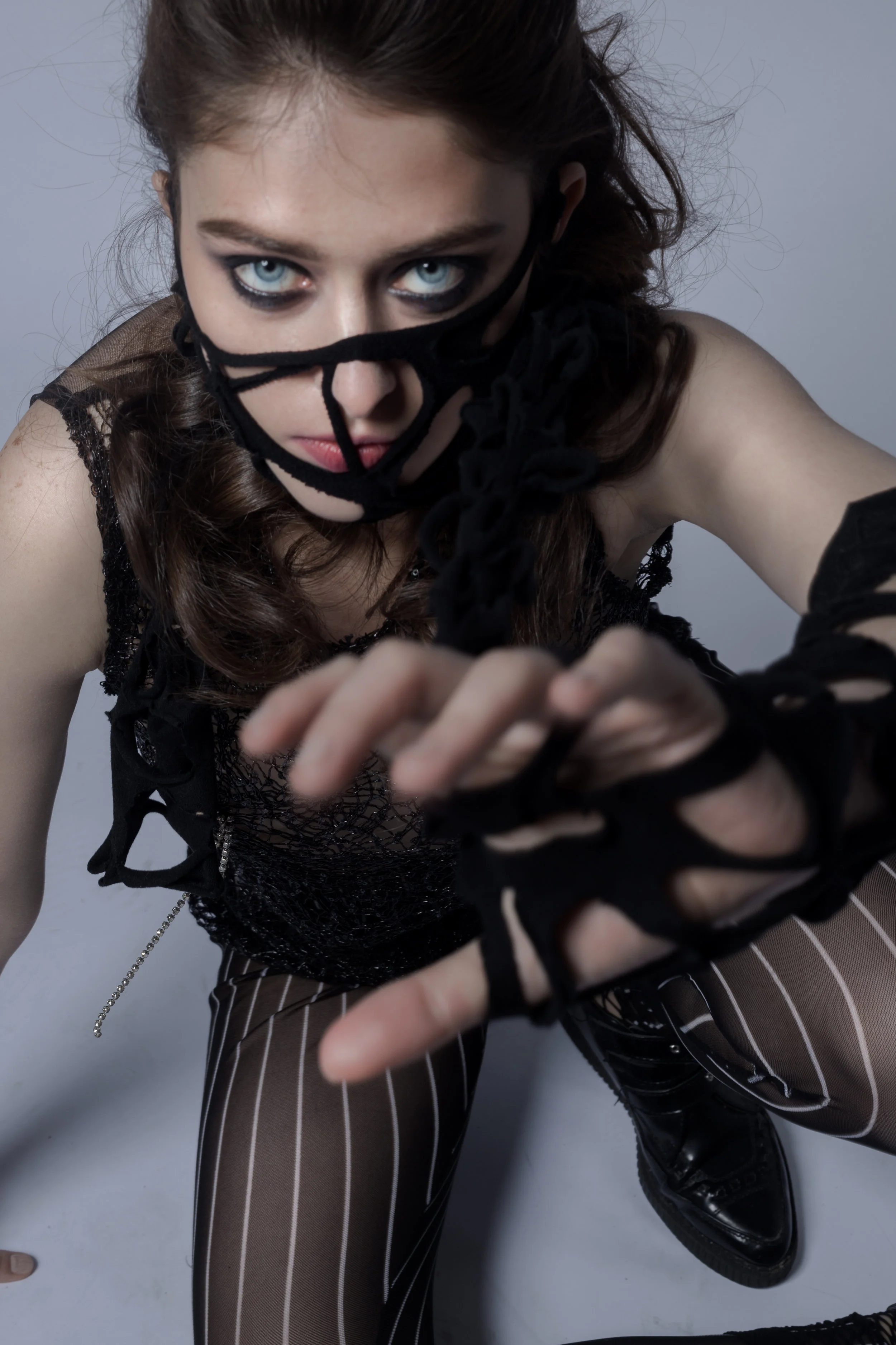 Keiko Koakutsu Daniel Silverstain (pants) T.U.K.S (shoes) Makeup: Xiaofeng Zhu Hair: Lea Deloy Model: Inga Khurieva Photographer: Anushila Shaw 