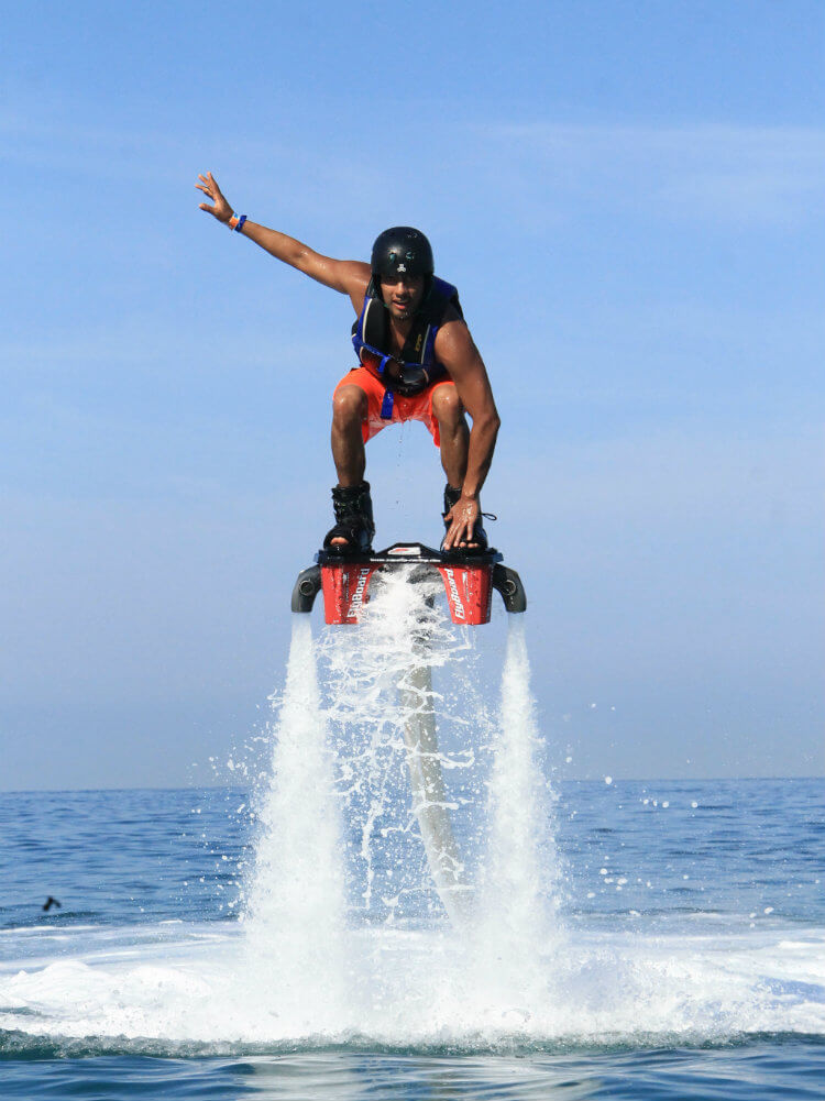 Take a Flyboarding Water Jetpack Flight. Cancun, Mexico