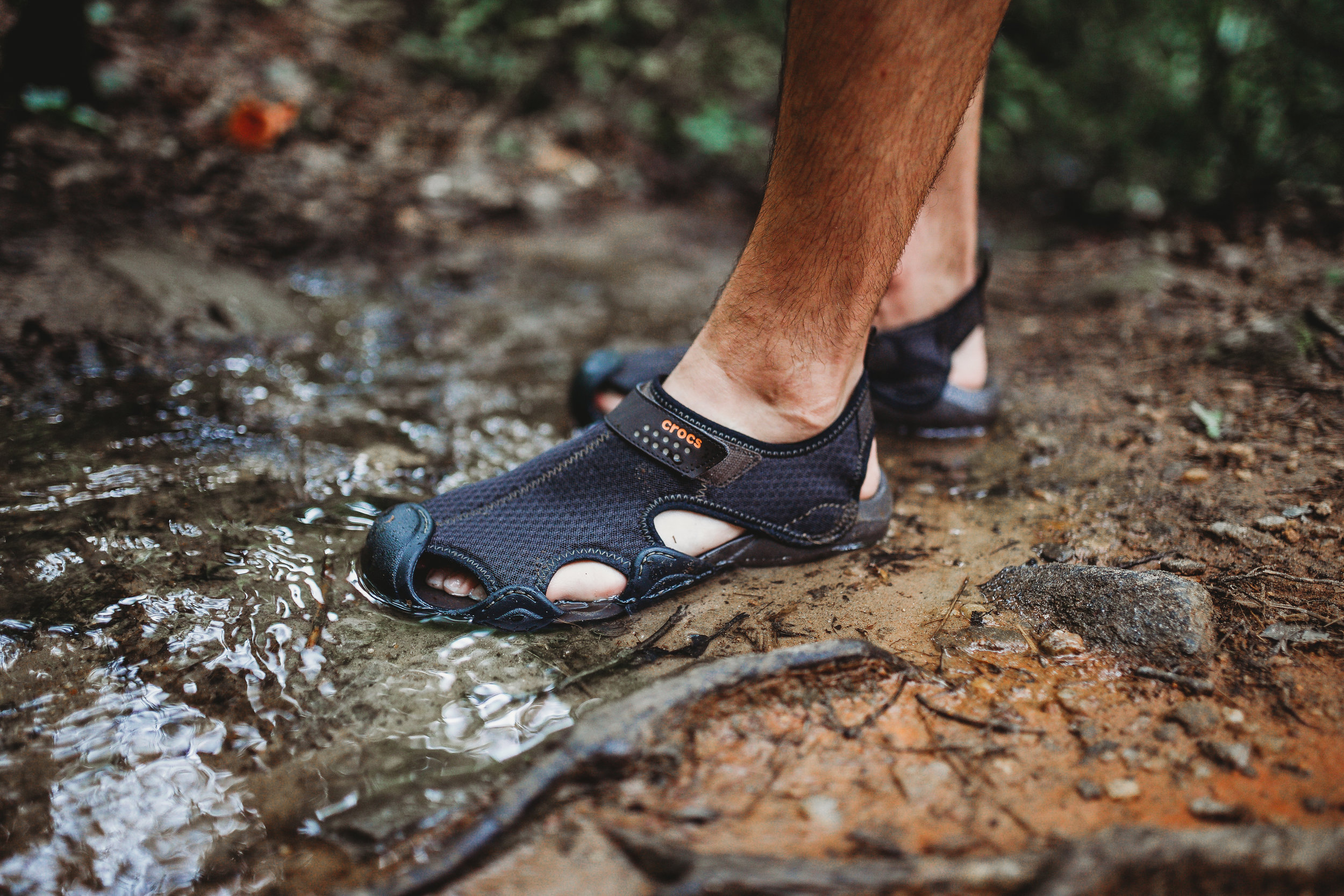 The hubs loves his Crocs!