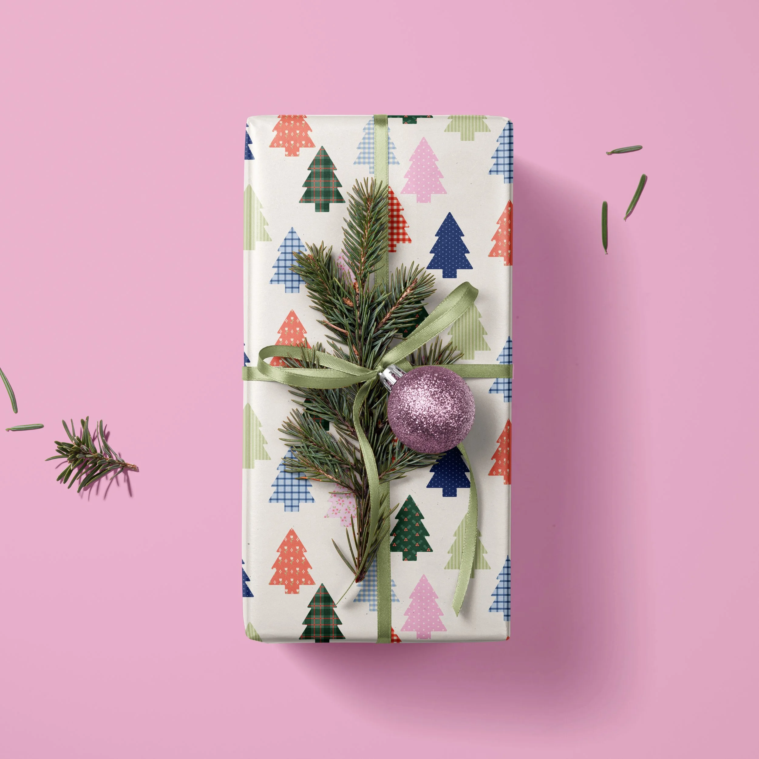 Scrap Christmas Trees Wrapped Present Mockup 1.jpg