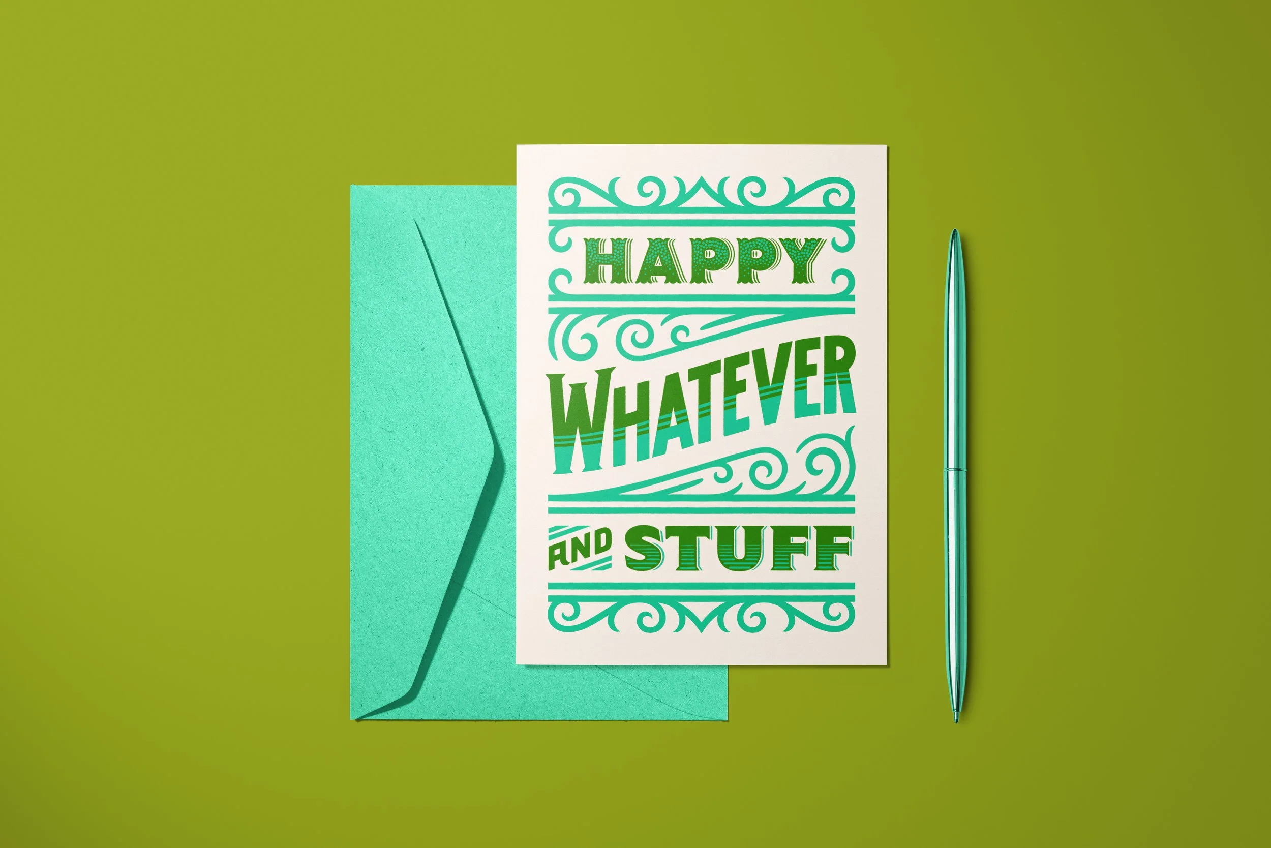 Happy Whatever Card Green Mockup.jpg