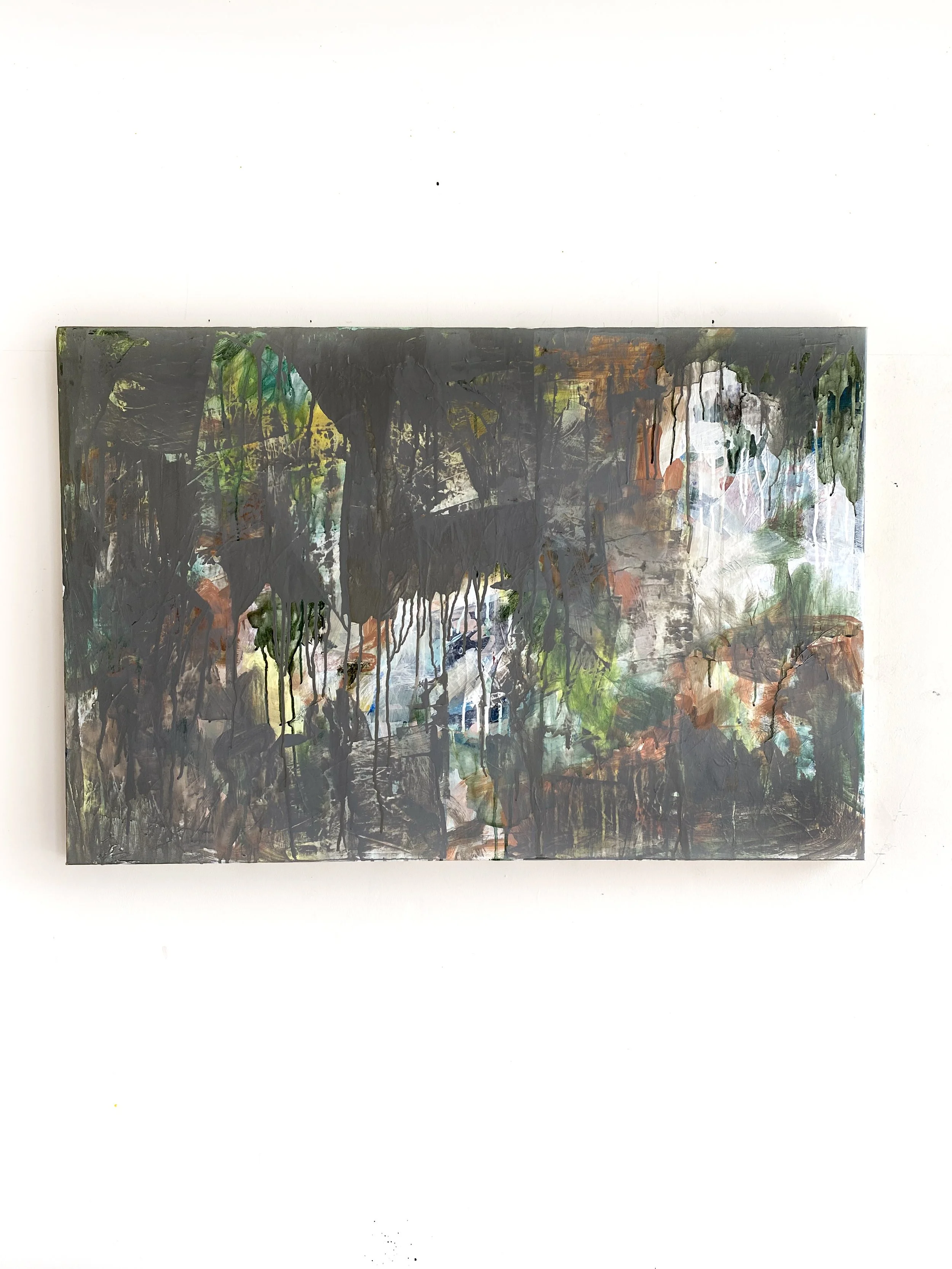 Rain All Day Original Painting on Canvas