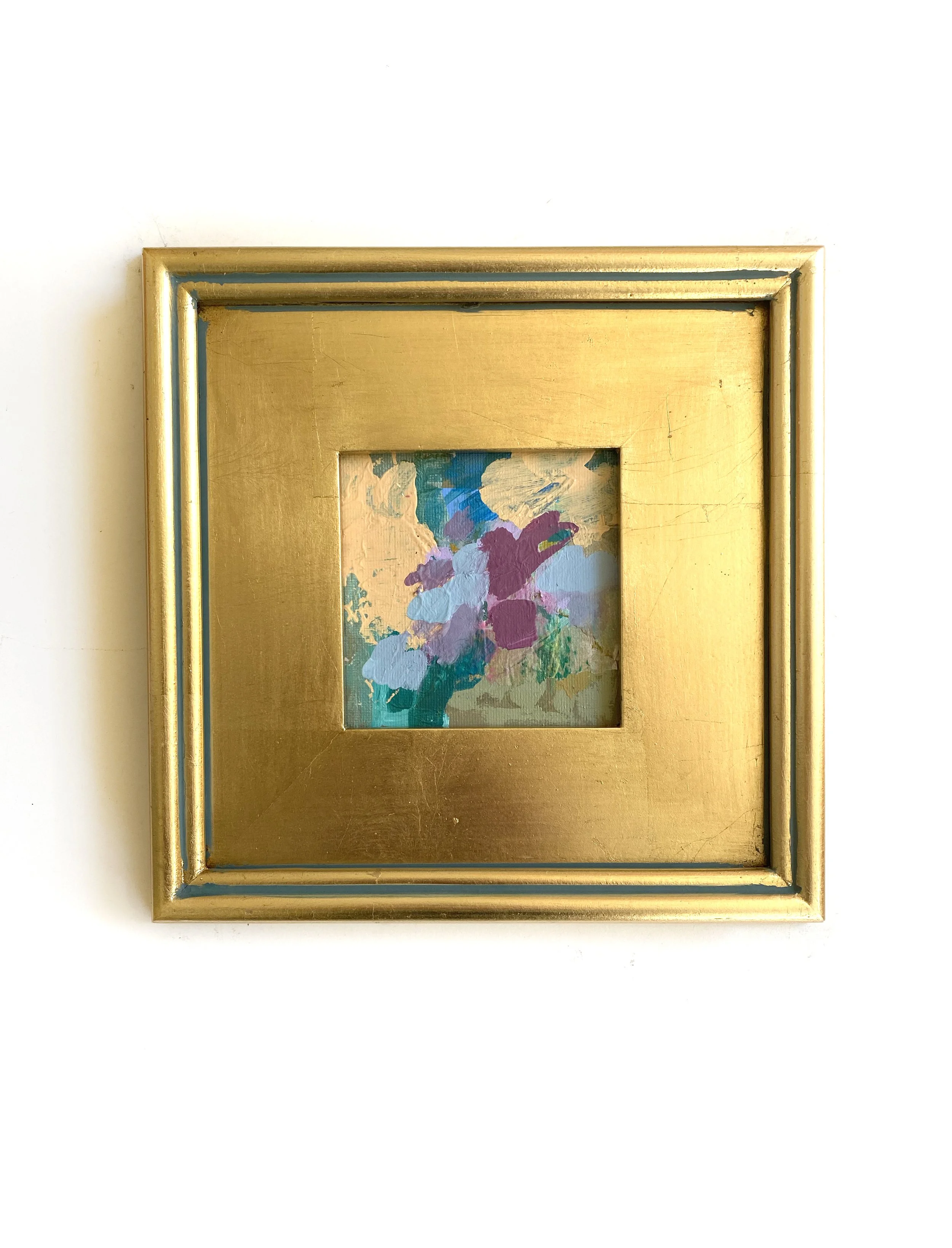 Flowers In The Rain Mini Painting on Canvas