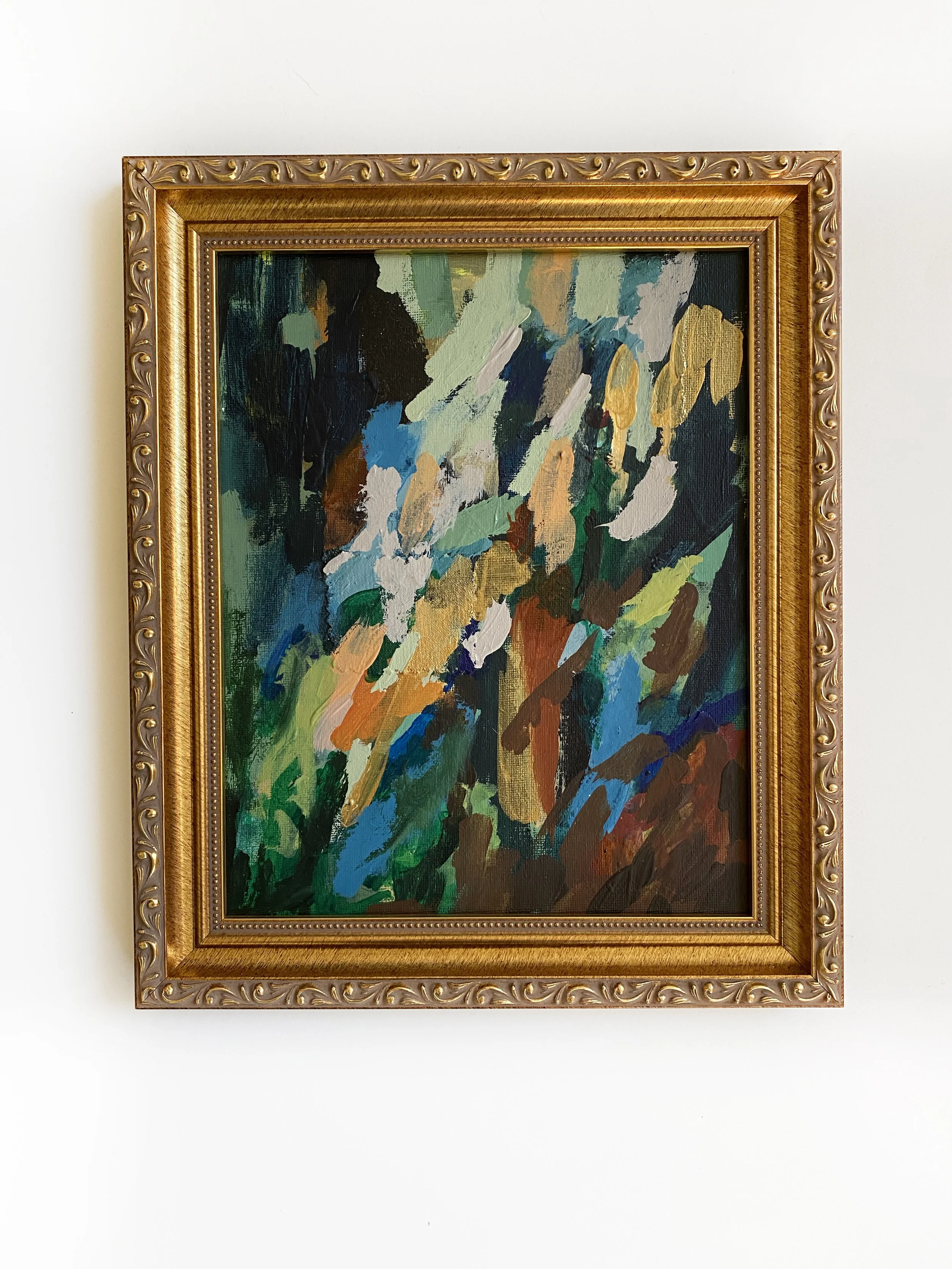 Moody Garden Original Painting on Canvas