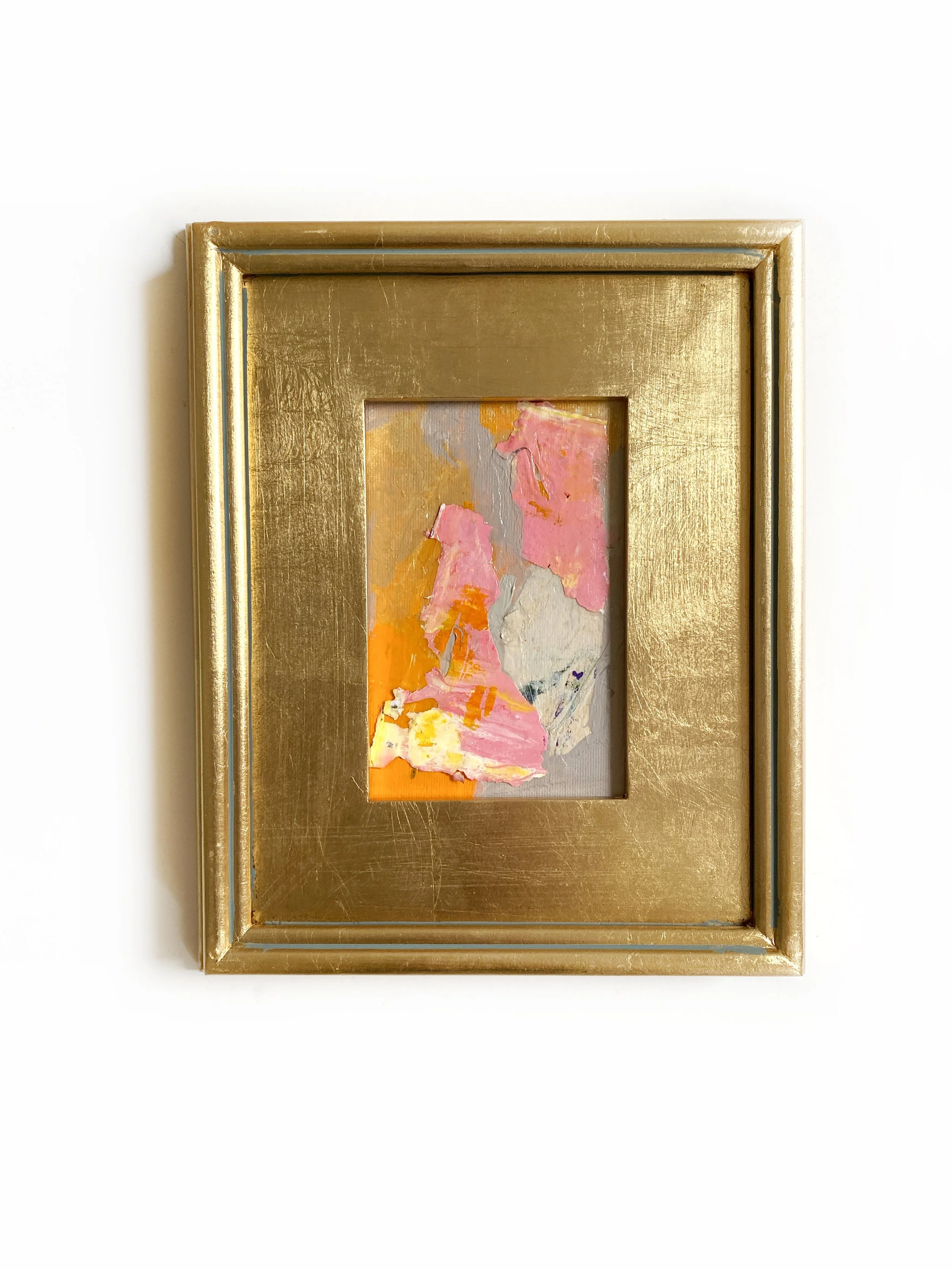 Scone With Peach Jam Mini Painting on Canvas