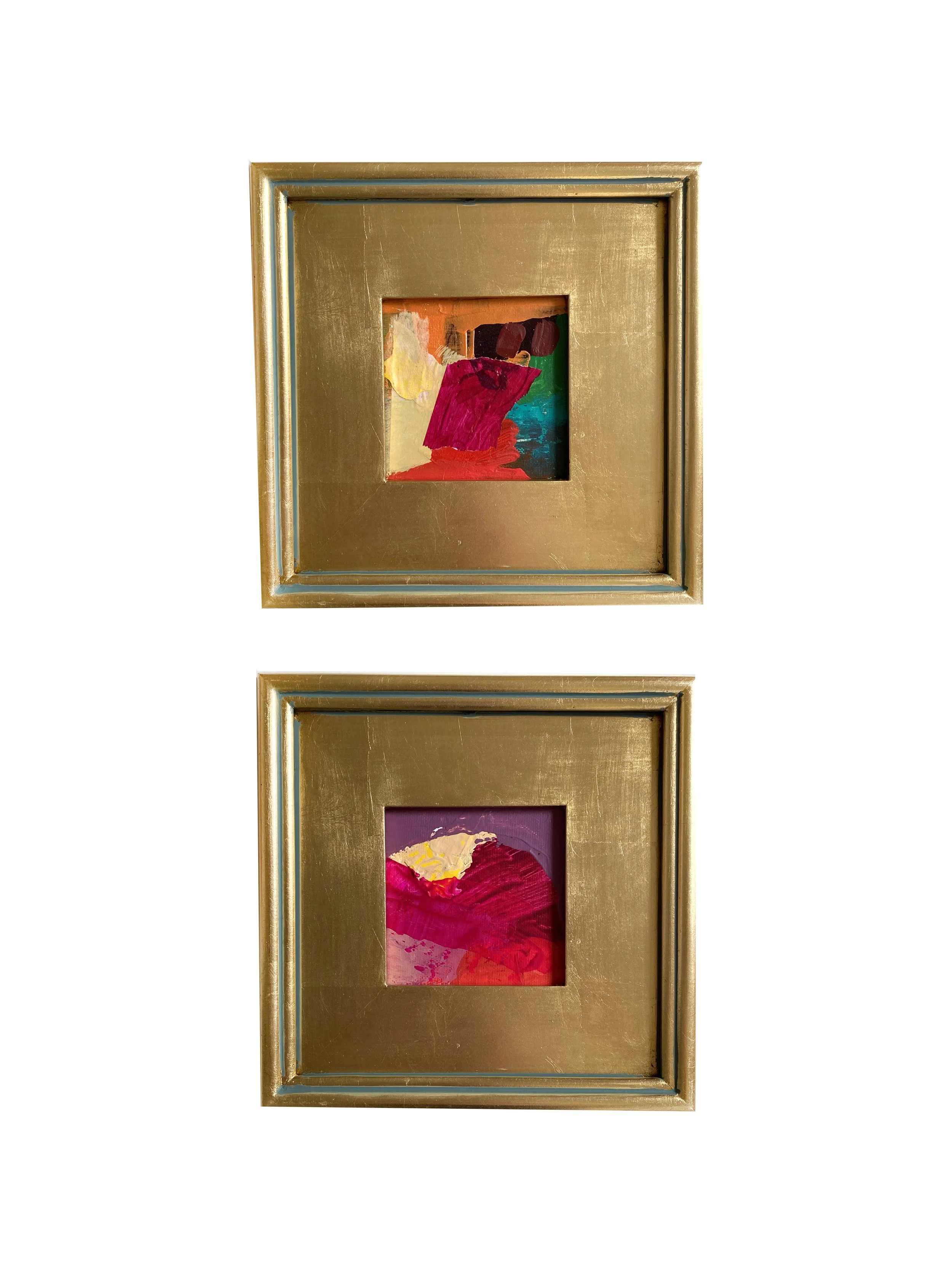 Canyons Pair of Framed Mini Paintings