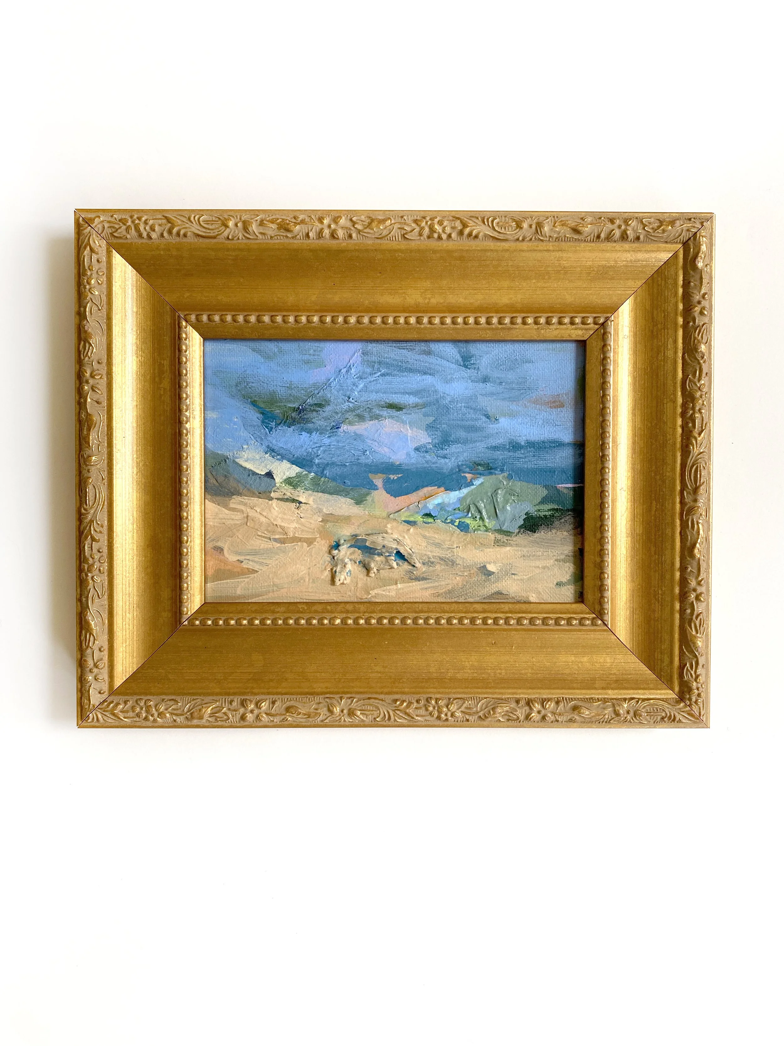 At The Beach Mini Painting on Canvas