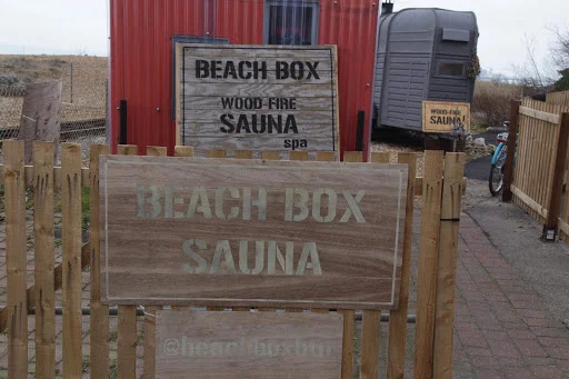 Brighton beach box is a horse trailer converted into a sauna. Photo by Saara-Maria Salonen