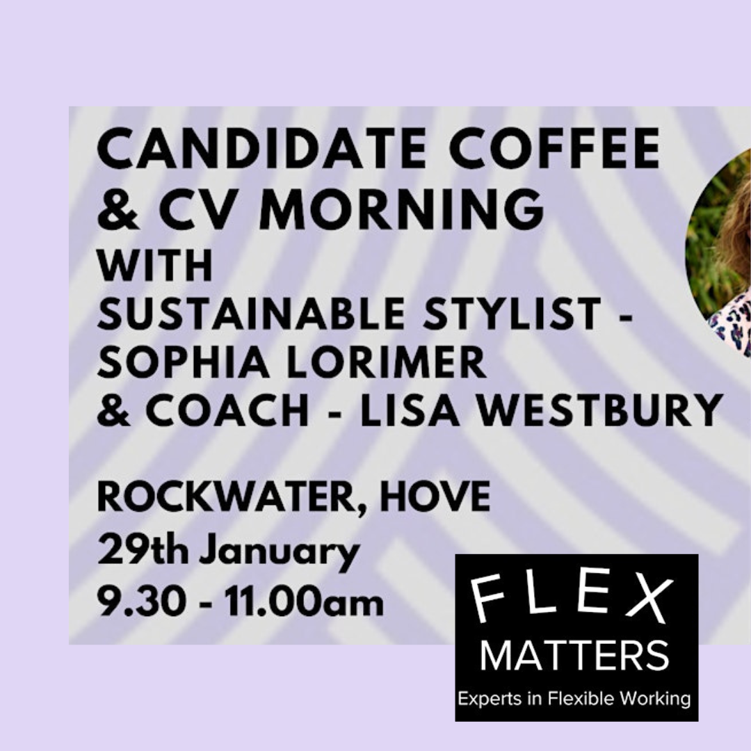 New Year CV & Coffee Morning at Rockwater, Hove - A Flex Matters Event