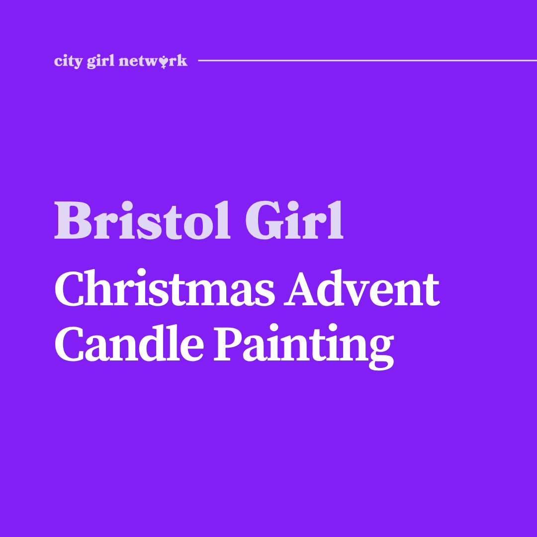 Bristol Girl Christmas Advent Candle Painting