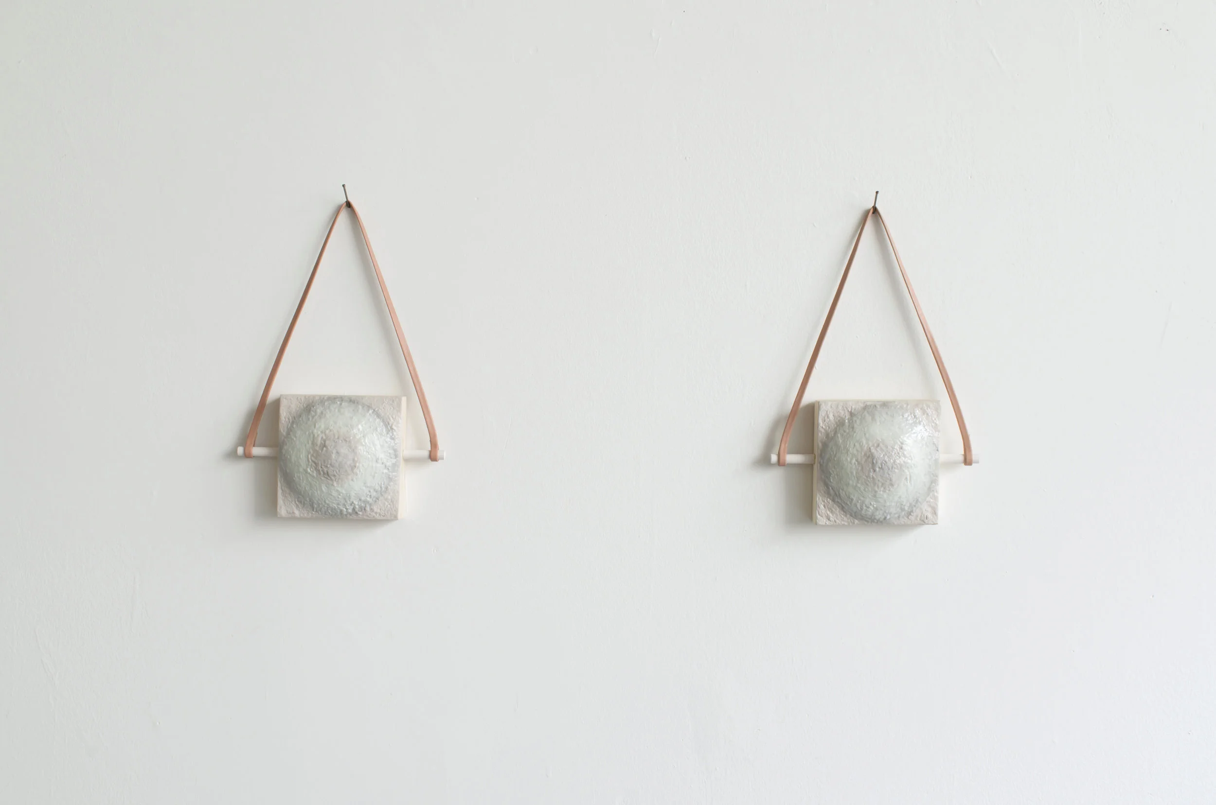 "WALLEYED" 2018 - Concrete | Acrylic | Leather