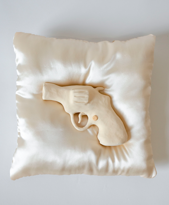 "JUST PEACHY" 2019 - ceramic | silk | acrylic