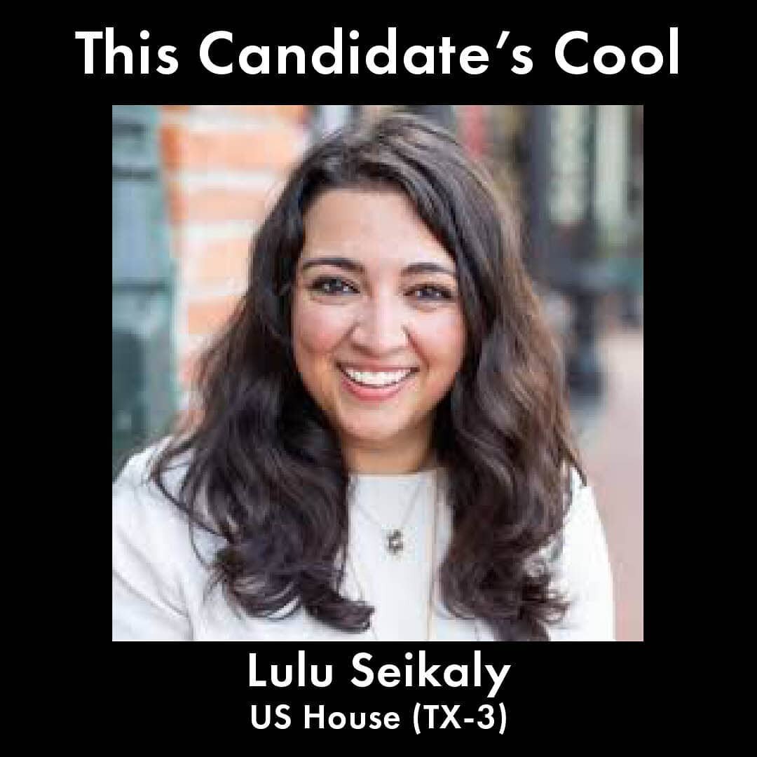 This Candidate's Cool: Our series spotlighting people running for office who you might not have heard of&mdash;but who will def inspire you to get involved. (Got someone you want to nominate? DM us!)

Up next:⚡@lulufortexas⚡

Where: The suburban area