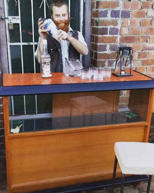 Drinks Anyone? Brazen Orange Tiled retro bar now available at the Wombat. #vintageshop #orange #wombatinthirroul #wombatthirroul #cocktails #vintagestyle #booze