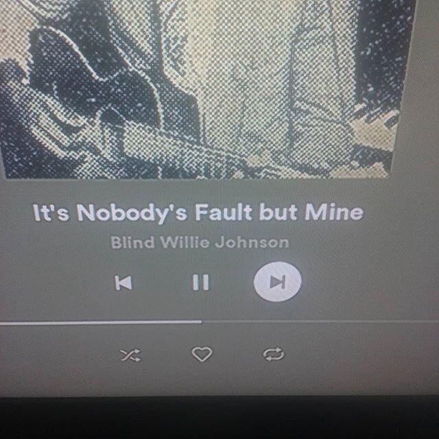 its nobodys fault. but mine. #blindwilliejohnson #deltablues #isomusak