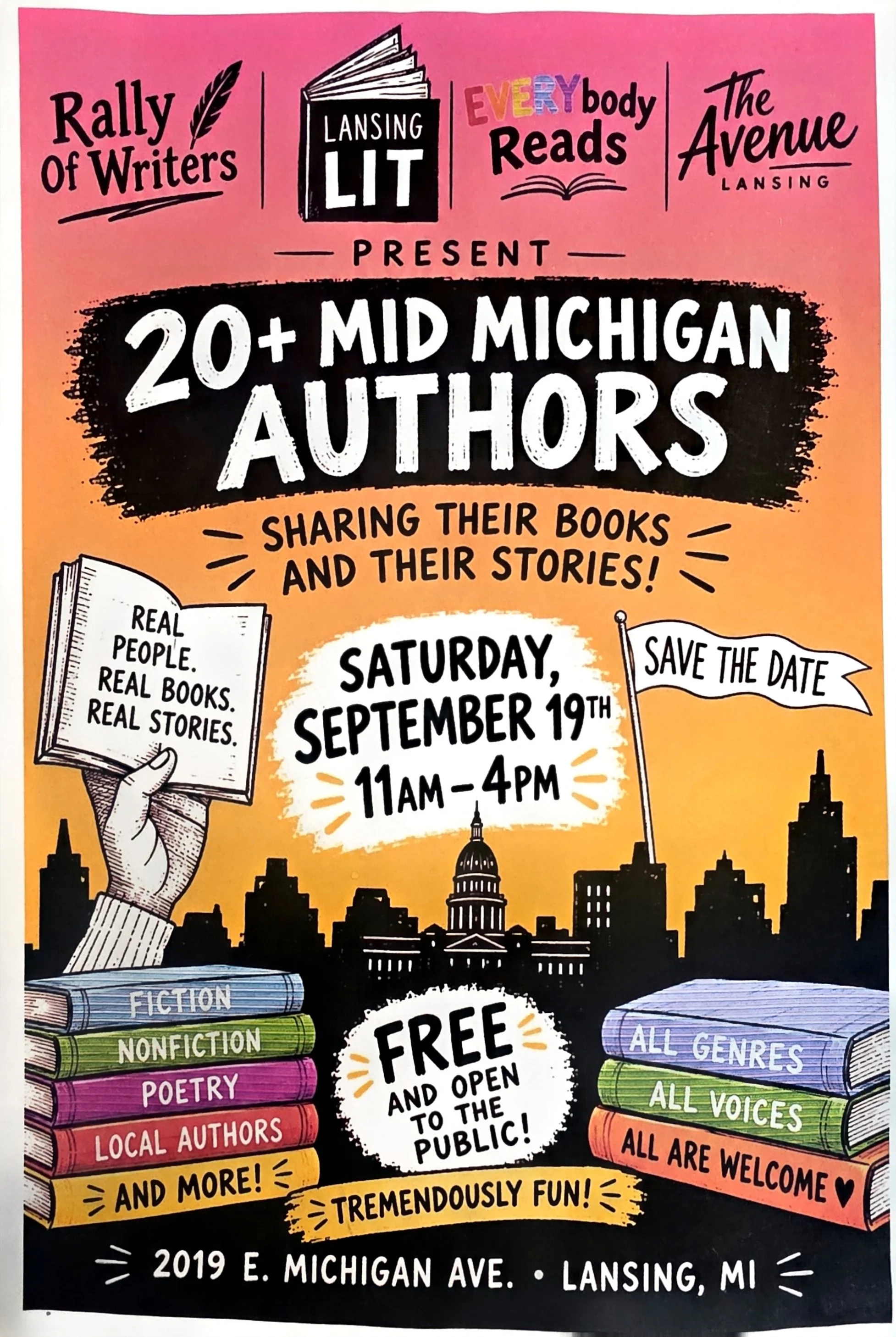 Saturday, 11 a.m. to 4 p.m. Be Sure to Join Us for this Tremendously Fun Event!!!!!