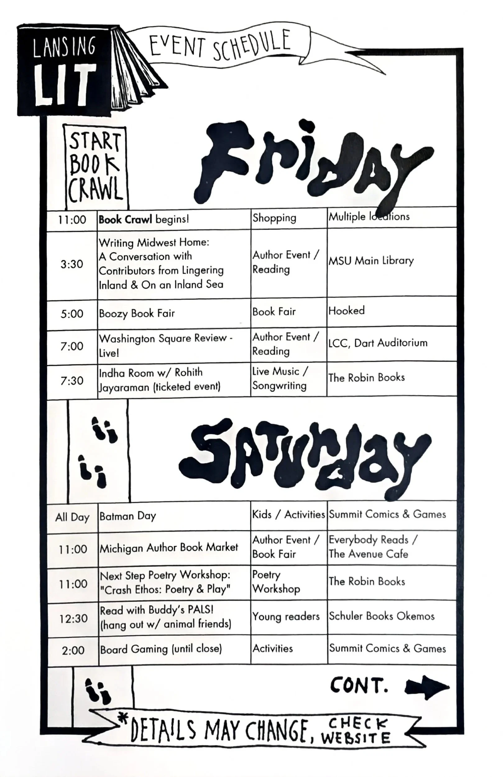 Book Crawl Weekend~~ September 18th (Friday) through September 20th (Sunday)!