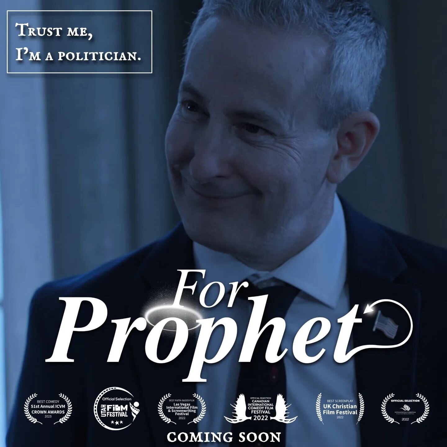 Trust him, he's a politician! 

&quot;Mayor Kevin Owens&quot; as portrayed by the incredible #EddieJemison (Ocean's Trilogy, Waitress) might be tangled up in the corruption at city hall.

Do you trust him? 😇😈🤞

#ComingSoon #ForProphet #ForProphetF
