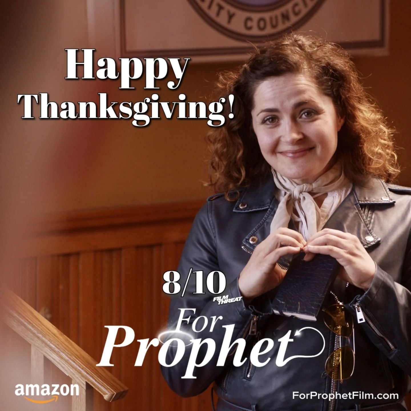 HAPPY THANKSGIVING 🦃 🍽️ 🙏🍗

Thank Yah!!!! Just in time for the Holidays, you can now own the DVD of @forprophetfilm 🎞️🎬📽️ get your copy via Amazon and gift your loved ones!

#ForProphet is a family comedy about faith and prophecy. Available on