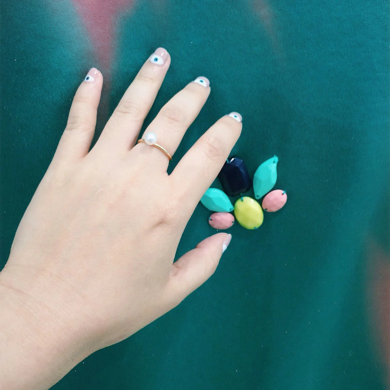 One of my favourite manicures - evil eye by Tracy
