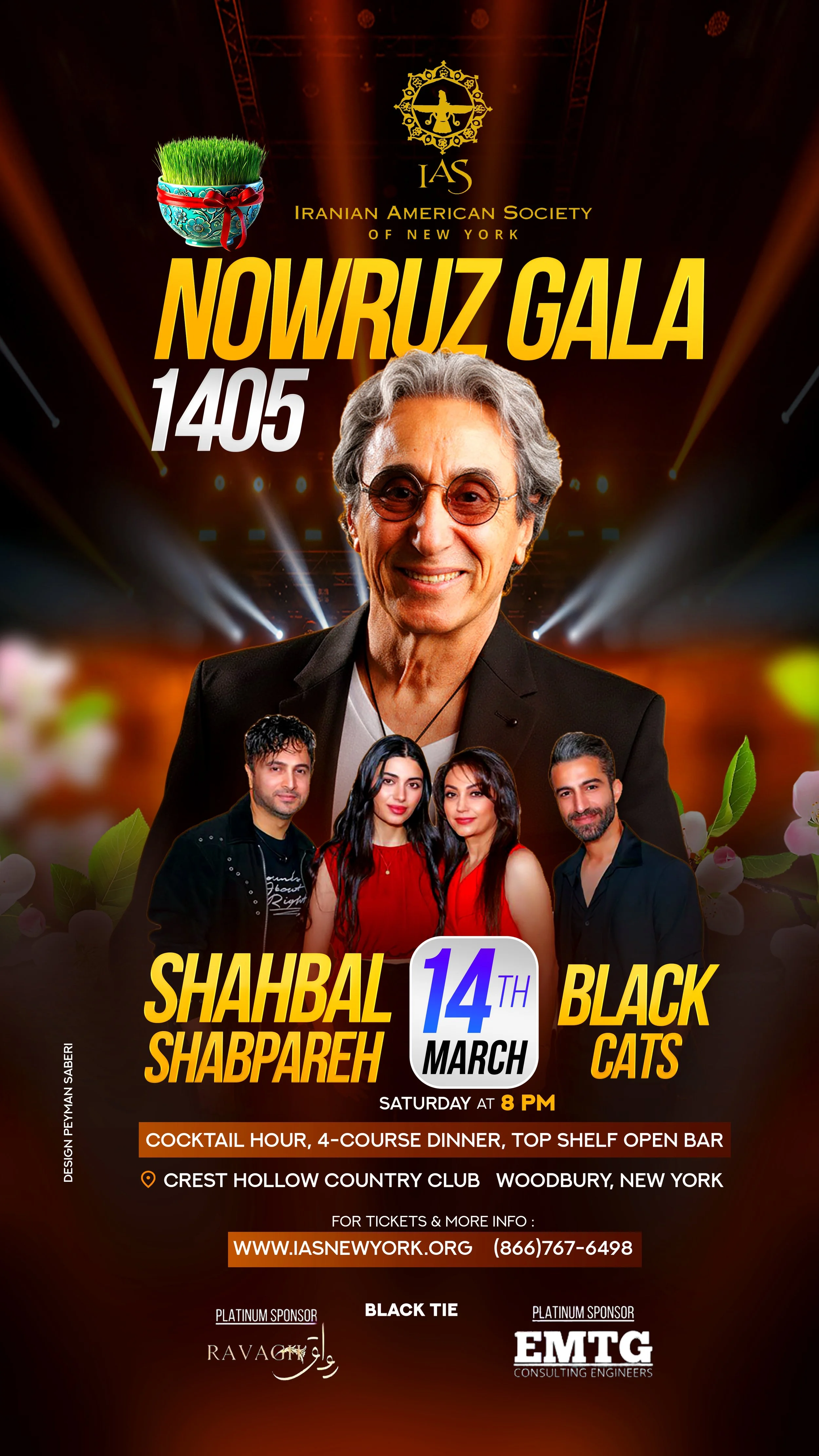 Ticket: IAS Nowruz Gala 1405 with Shahbal Shapareh & Black Cats