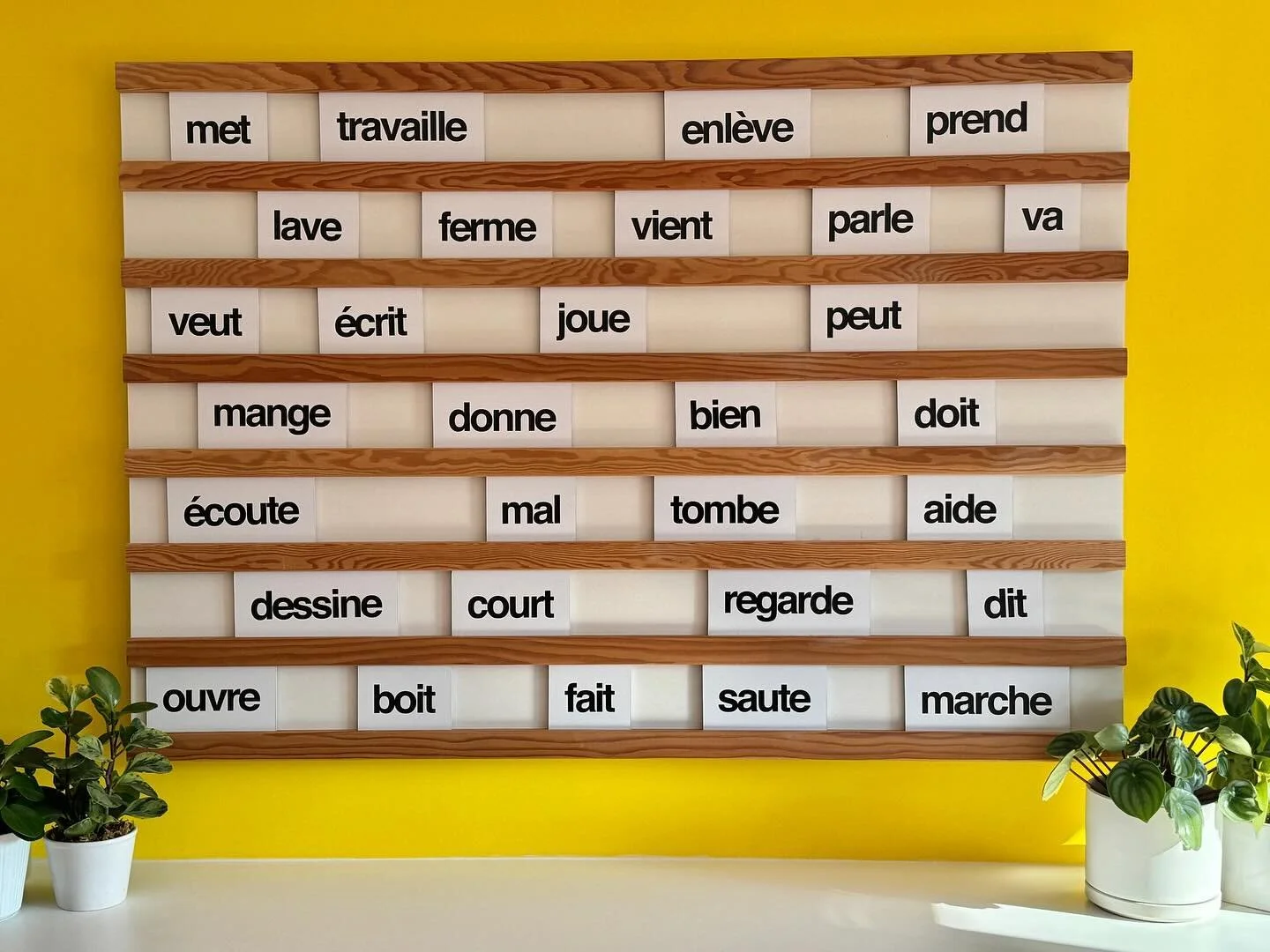 New word wall 💚💛💚 #lapetiteecoleyvr