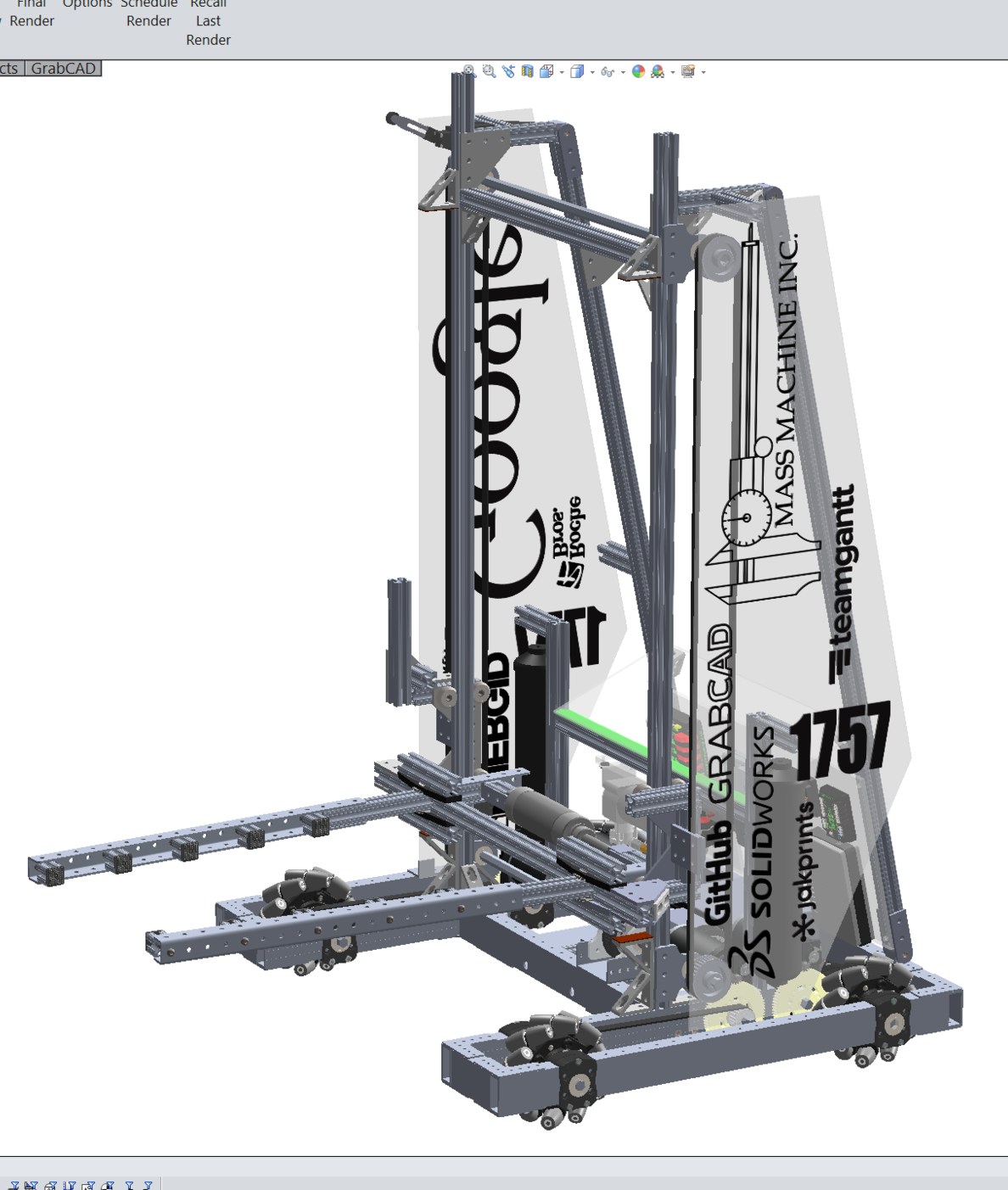 Crate stacking robot