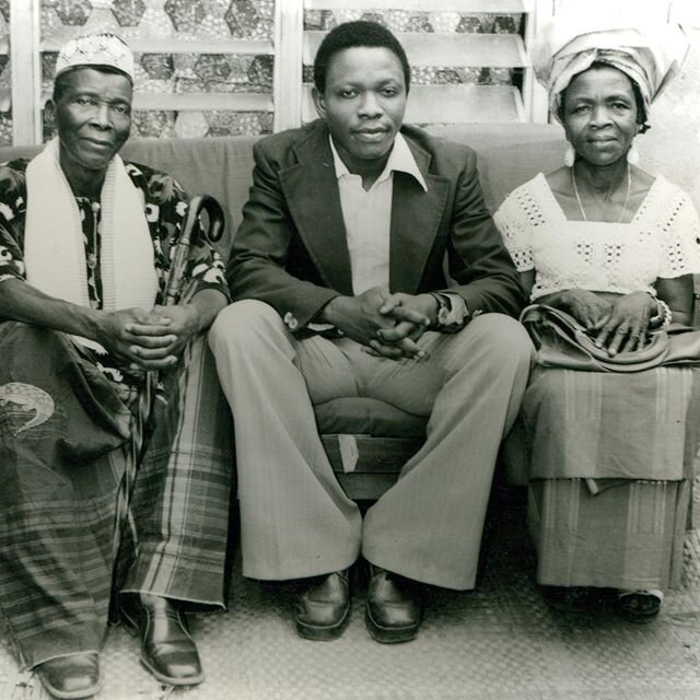 Missing my father today but I&rsquo;m also so thankful for the years we had together. The first photo is one of my favorite pictures of him as a young man in Nigeria with my grandmother and grandfather. The second is how I remember him, vibrantly ful