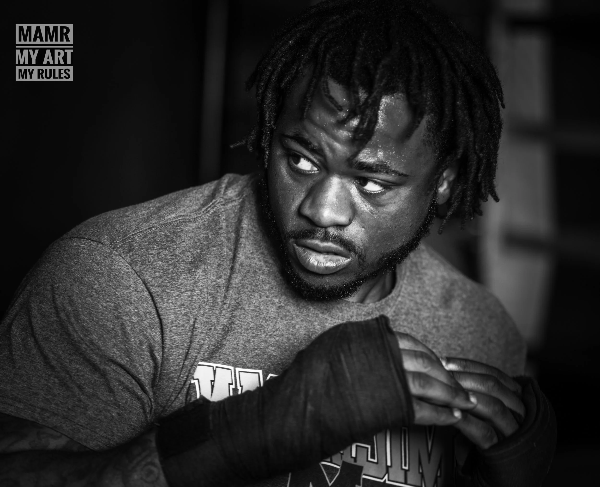 Saiginaw’s Jermaine Franklin Shadow Boxing