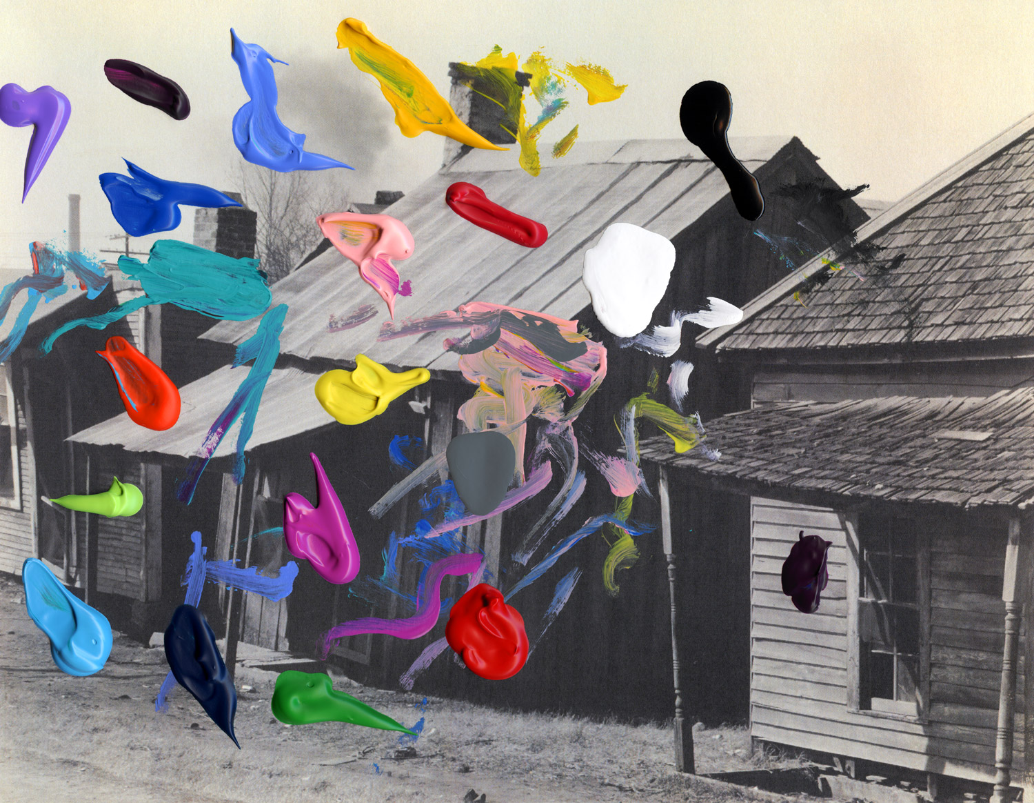 Untitled (Or, 'Colored Housing' of Negro Quarter, Tupelo, Mississippi)