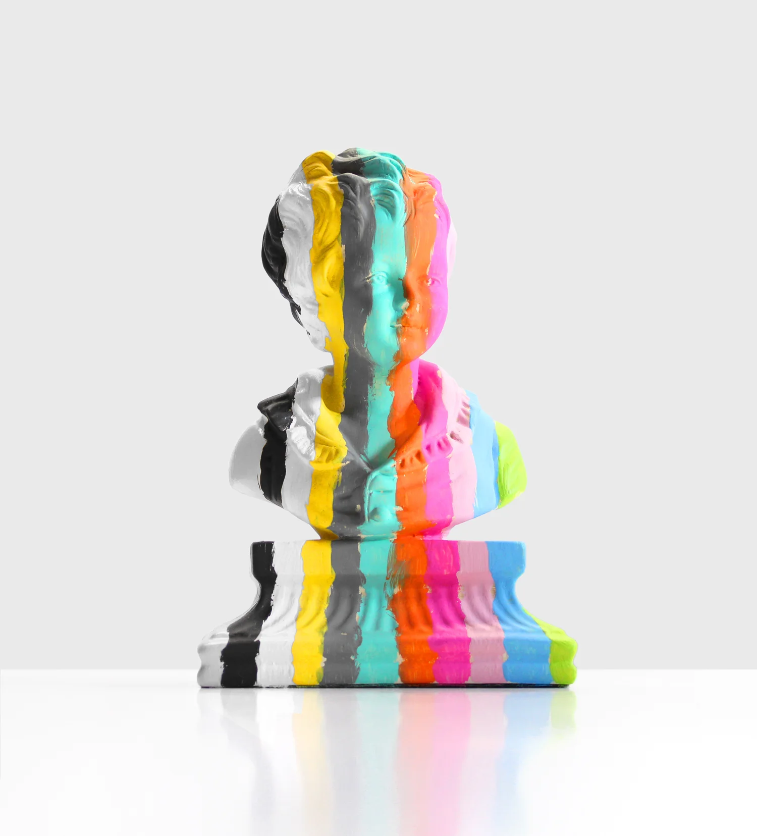 Bust of a Boy With Stripes