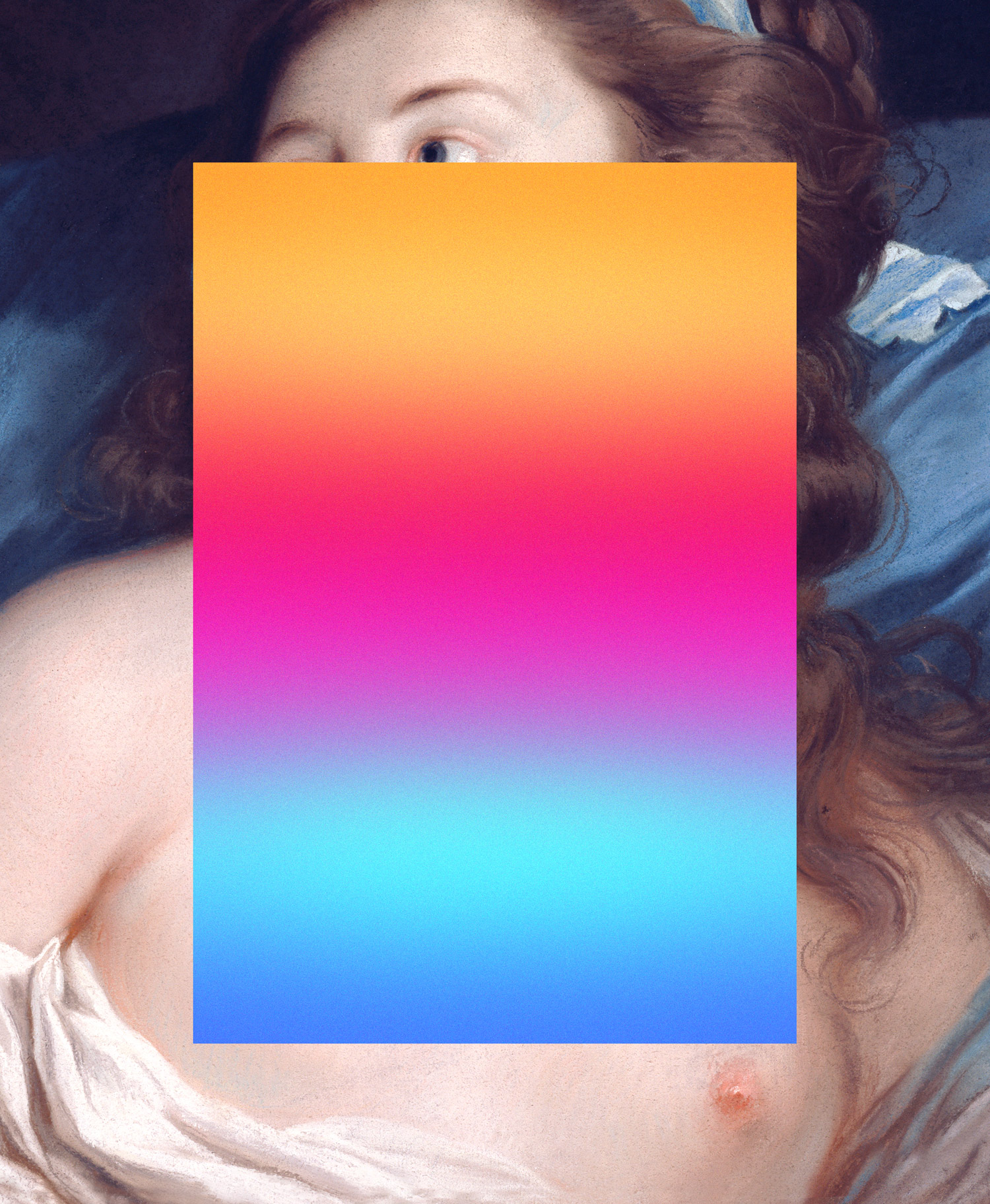 Portrait Of A Young Woman With A Gradient 1