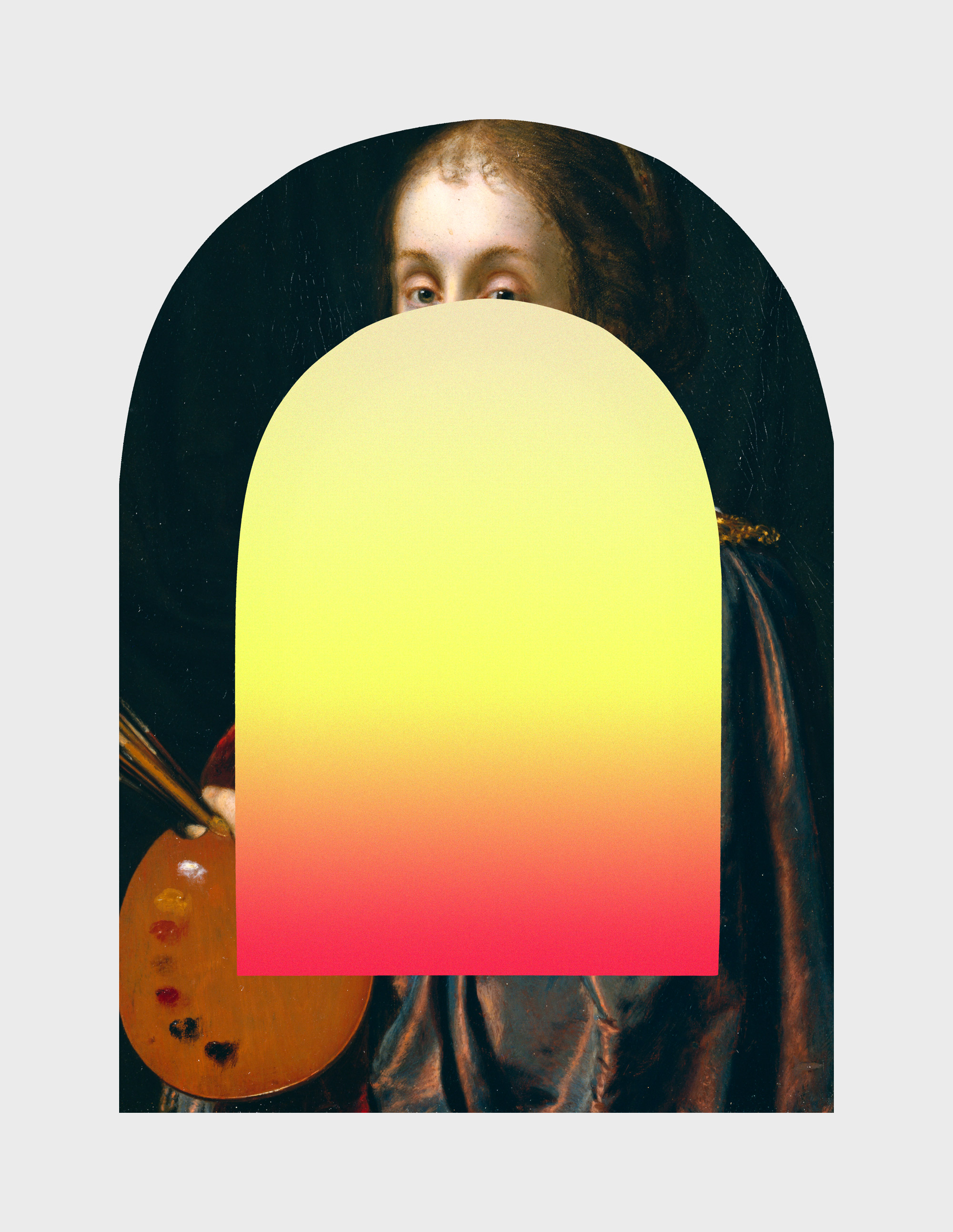 Portrait Of A Young Woman With A Gradient 3