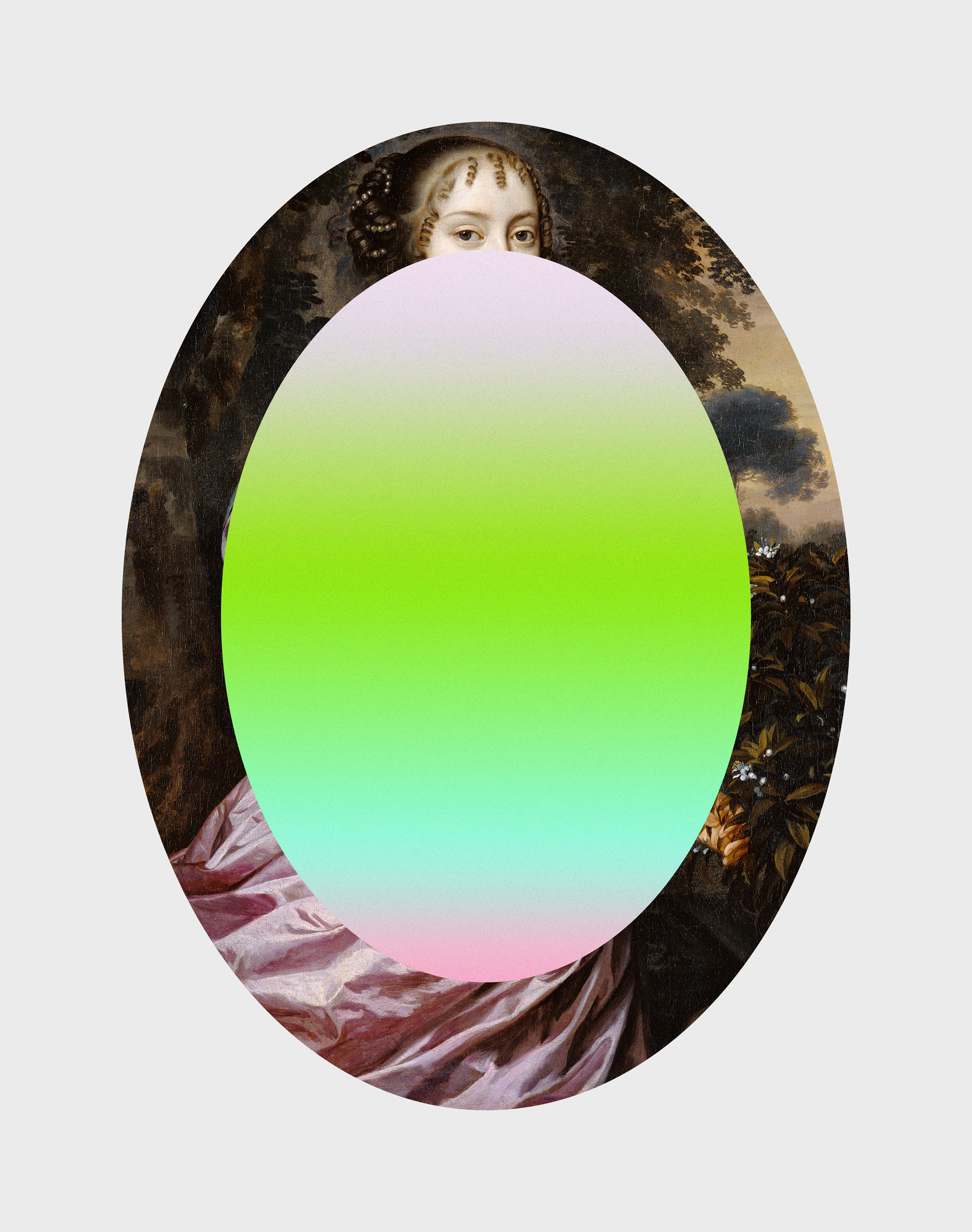 Portrait Of A Young Woman With A Gradient 2