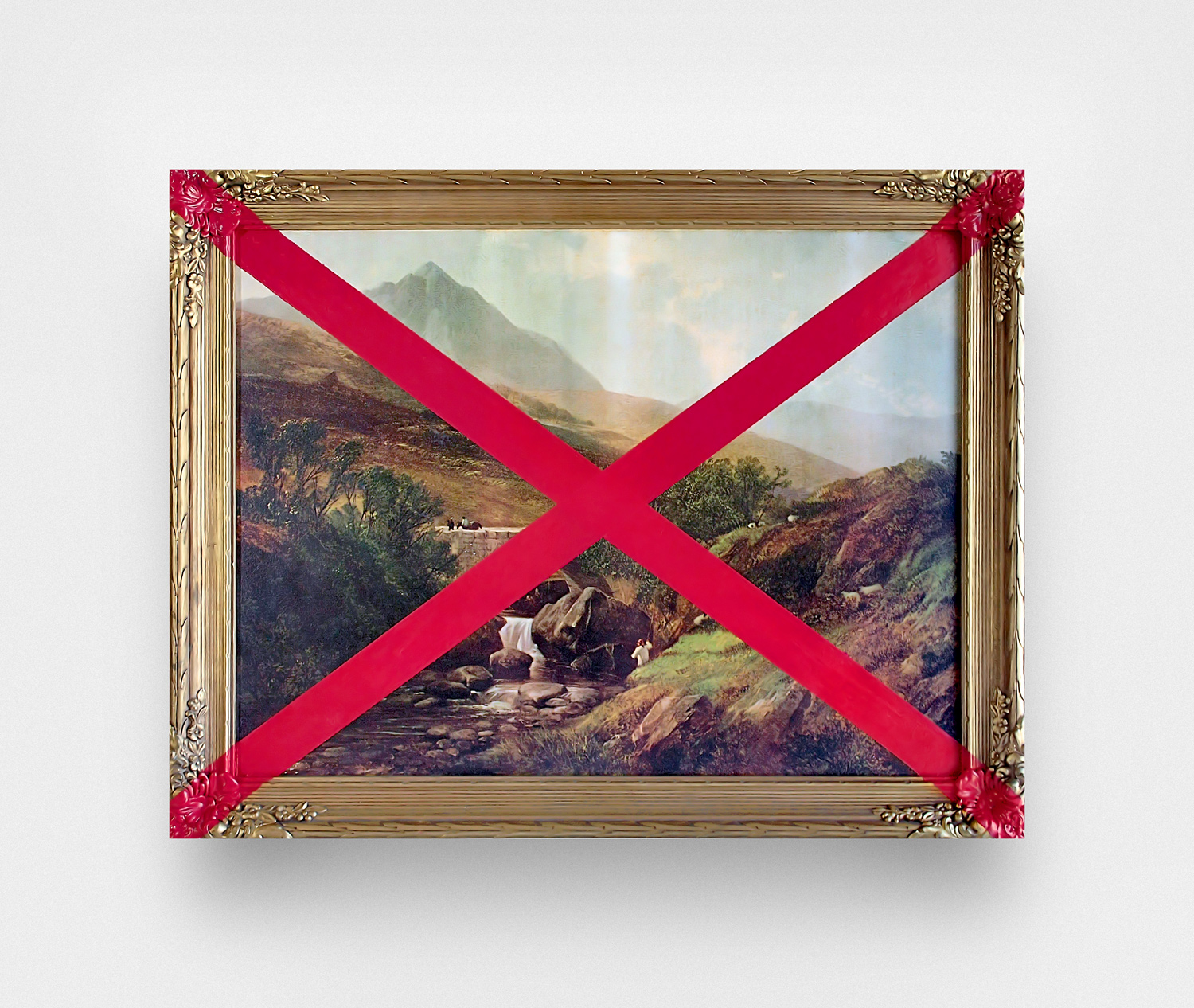 Thrift Store Landscape With An X