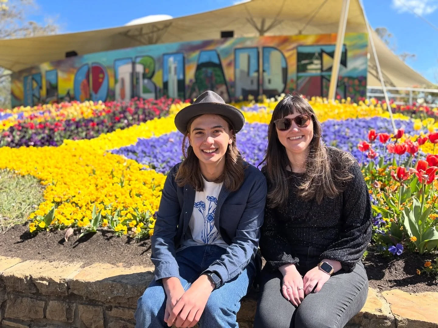Wore my favourite flower shirt (thanks @a.ham.sandwich ) to our nation&rsquo;s best flower show (hi @floriade_australia ) to accompany my mate with excellent taste in music (I&rsquo;m looking at you @danahassall ) to a mosh pit full of my granny grou