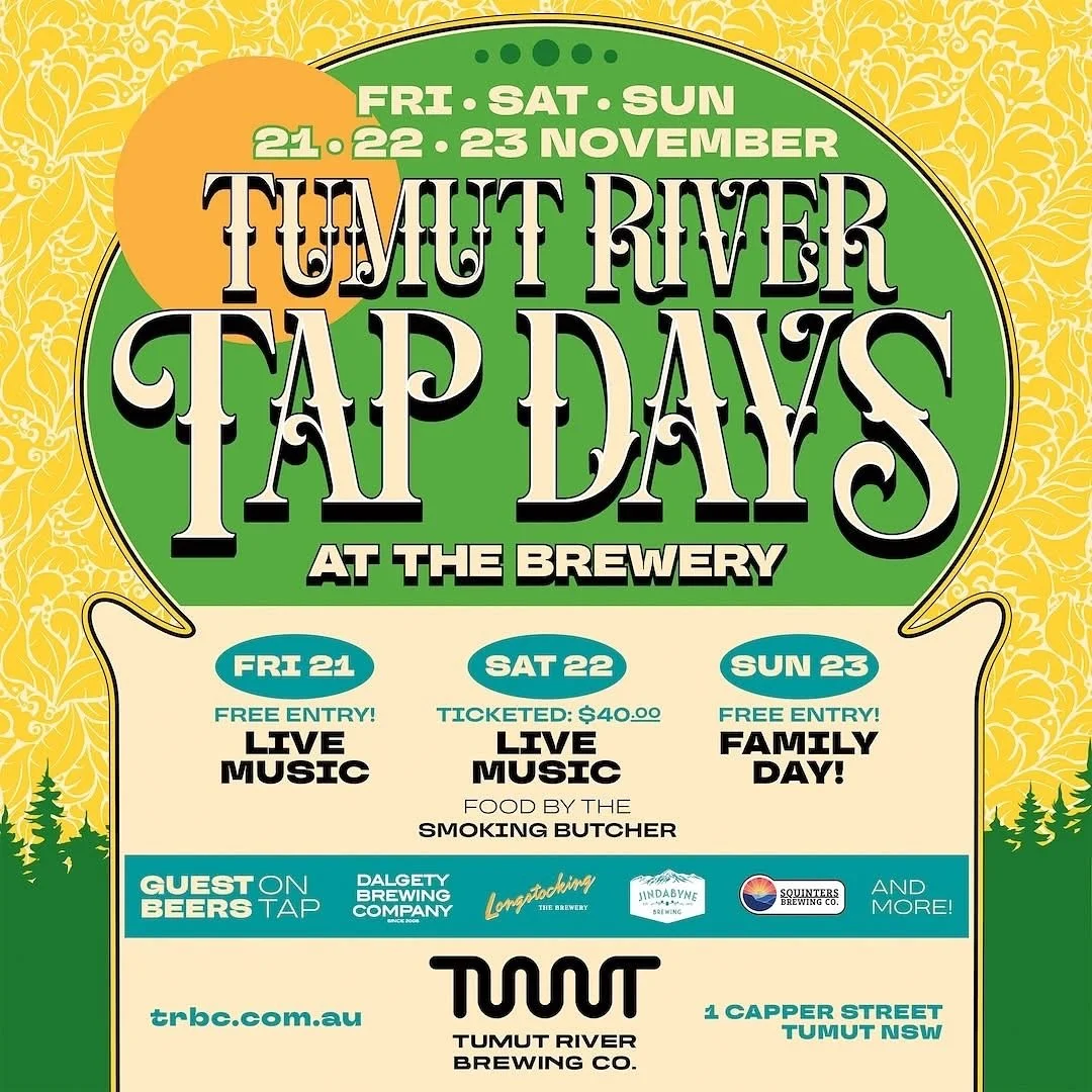Us Wild Tracks boys don&rsquo;t mind a cold beer or two, but we find they go down best served with hot, live music. If you&rsquo;re with us on that, check out this event we&rsquo;ve got coming up for you! 🫵🏼

Our mates at @tumutriverbrewingco are h