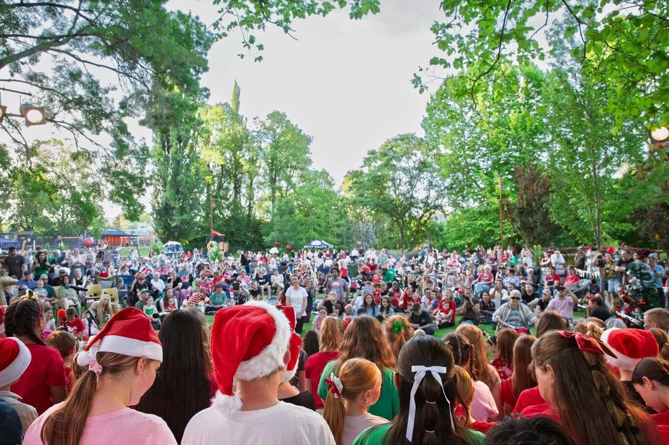 What a pleasure to sing and play for our local community at the Tumut carols last night. It was a wonderful event put on by the Rotary Club of Tumut in the new &amp; improved location of the Duck Park 🦆 With all that&rsquo;s going on in the world at