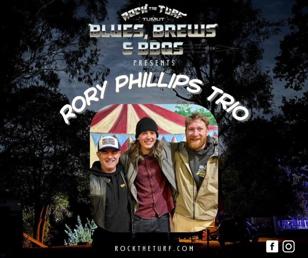 Incoming festival announcement! 

Can&rsquo;t wait to play @bluesbrewsandbbqs in Tumut on 14 March as The Rory Phillips Trio. We are ready to have some hometown fun! 🎸

RESHARE: @bluesbrewsandbbqs ARTIST ANNOUNCEMENT 📣 

Rory Phillips has captivate